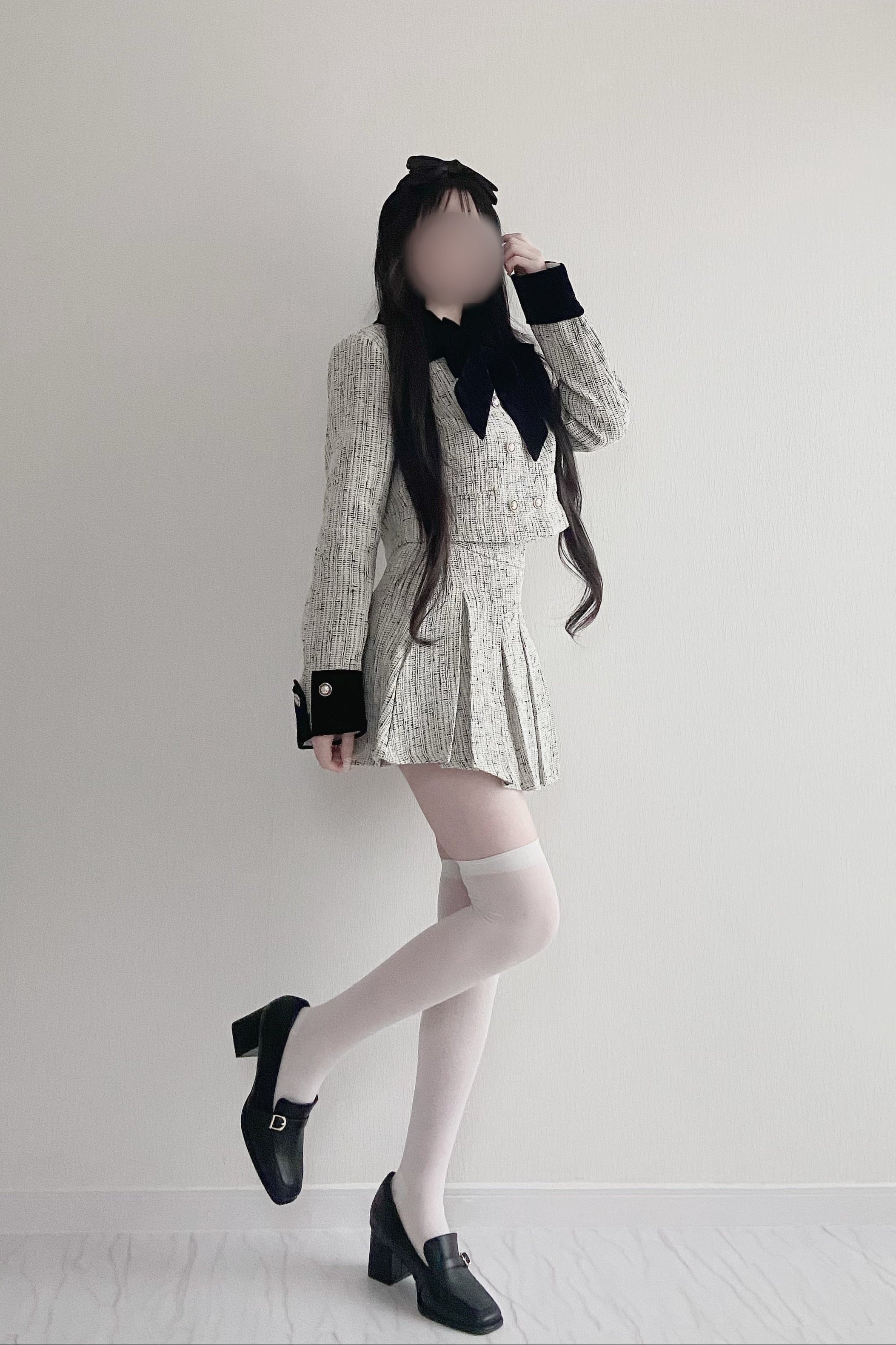 ビッグリボンツイードセットアップ KR30479