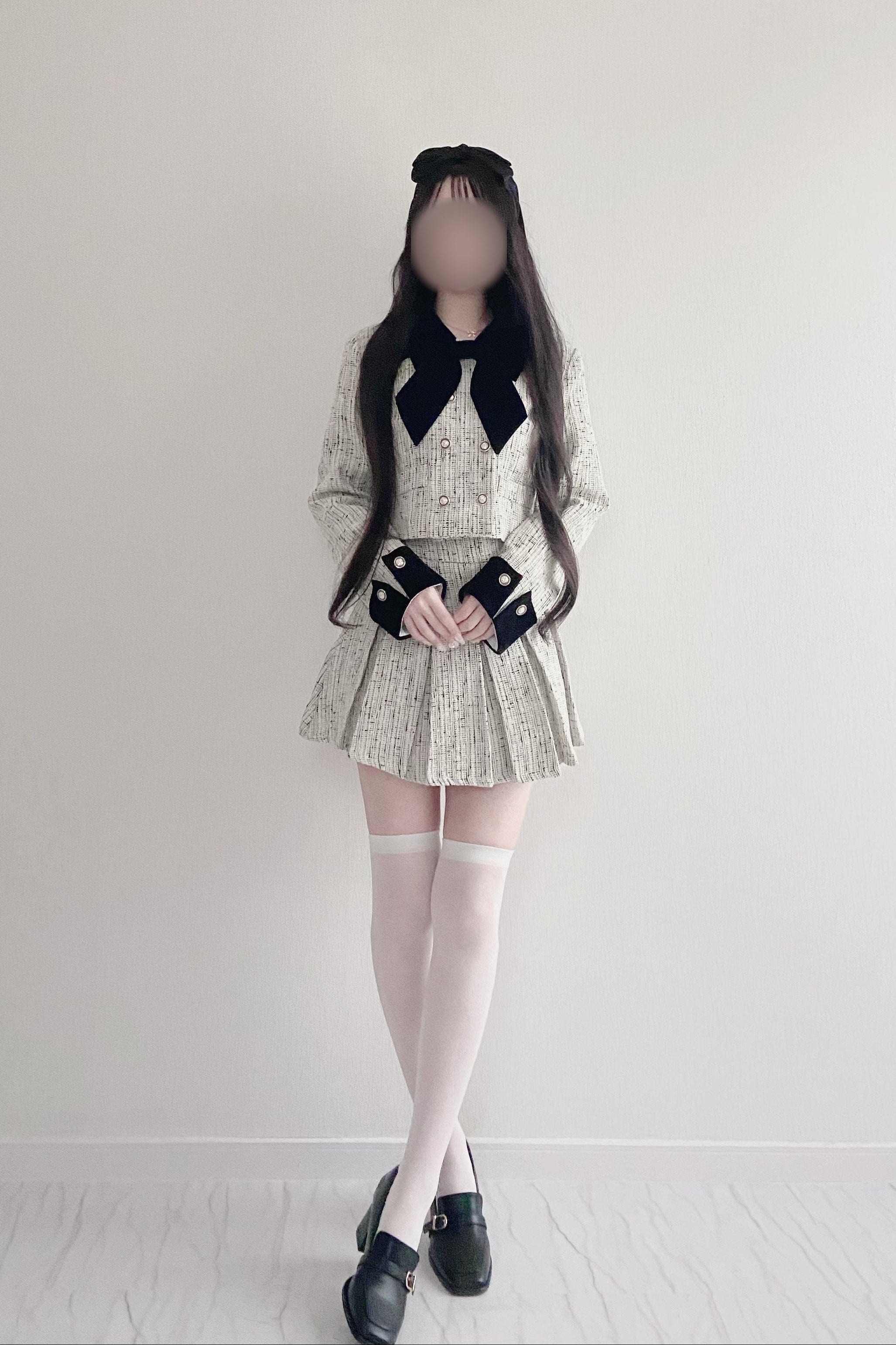 ビッグリボンツイードセットアップ KR30479