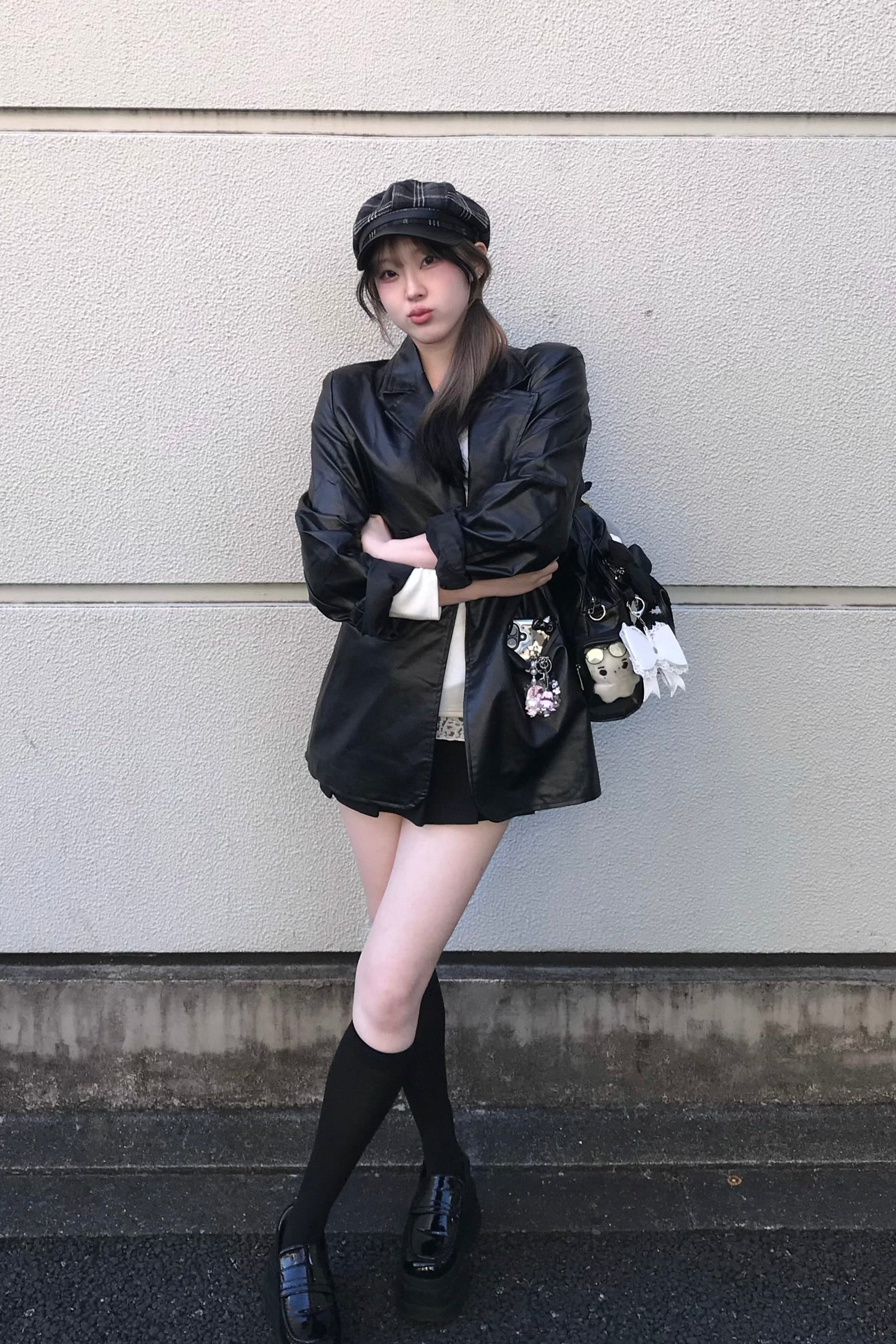 モードフェイクレザージャケット KR13140