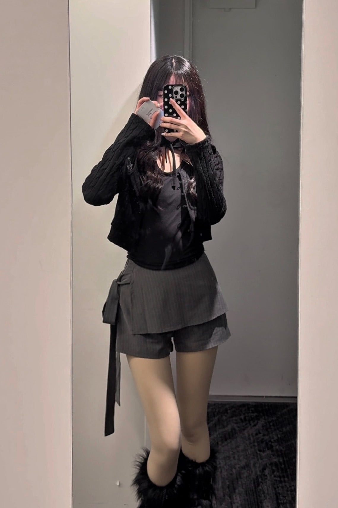リボンストライプスカート KR14196