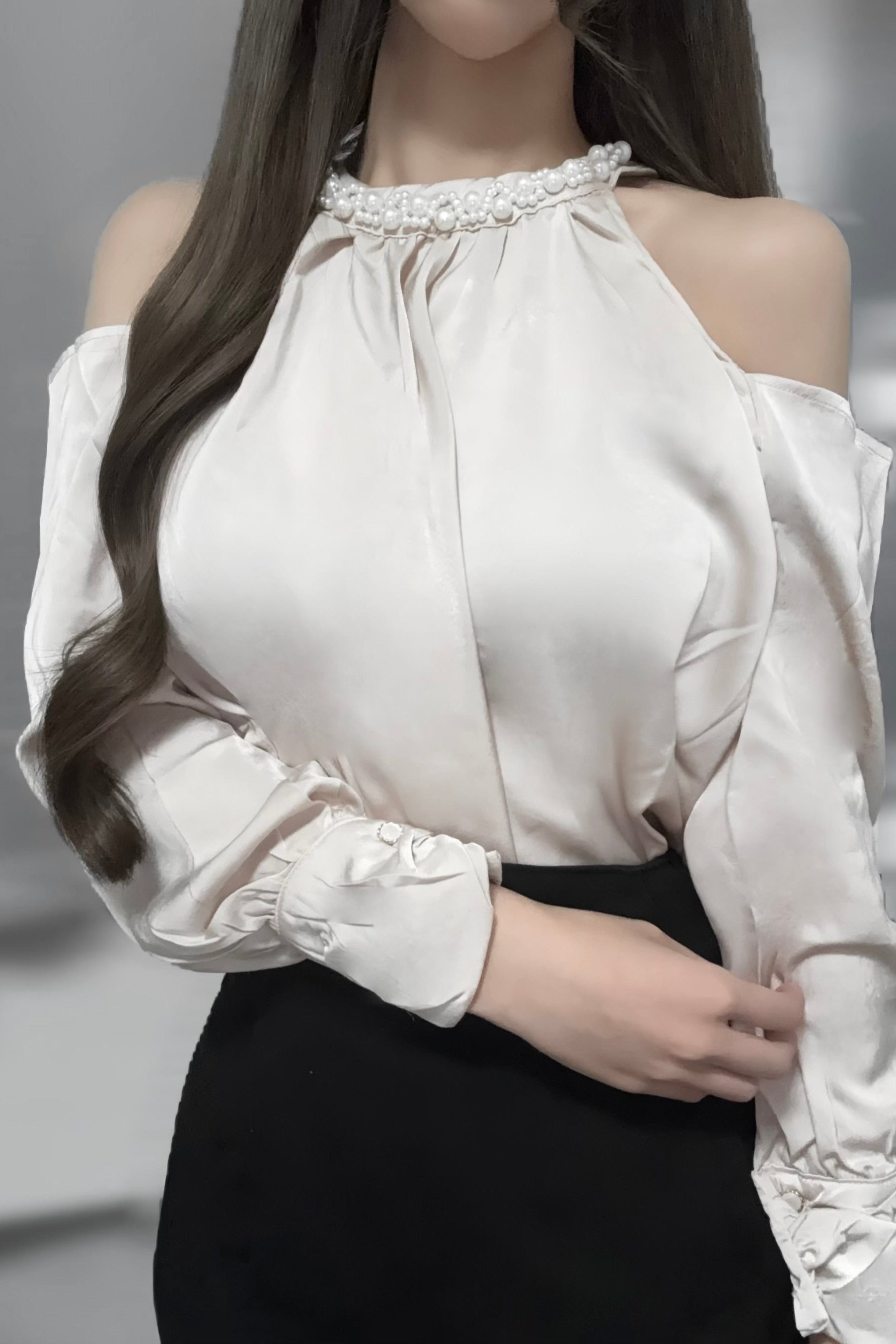 パールビジューブラウス KR12607