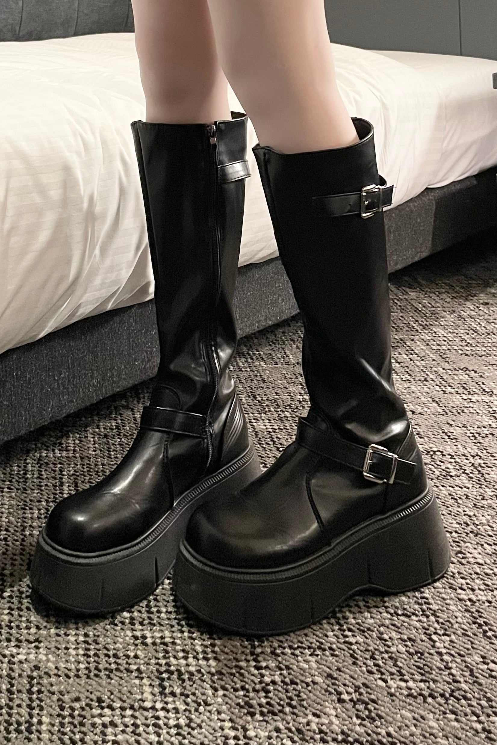 ベルトデザインロングブーツ KR14211