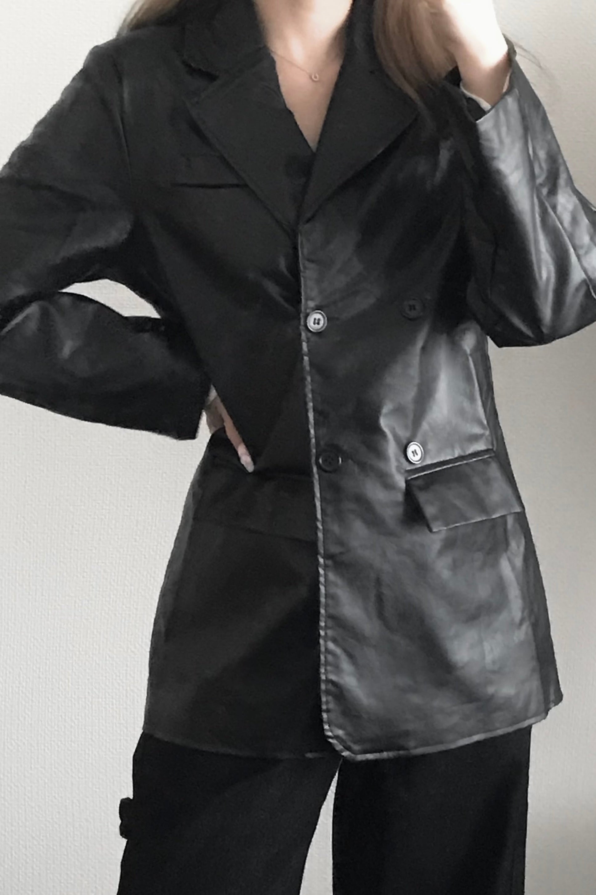 モードフェイクレザージャケット KR13140