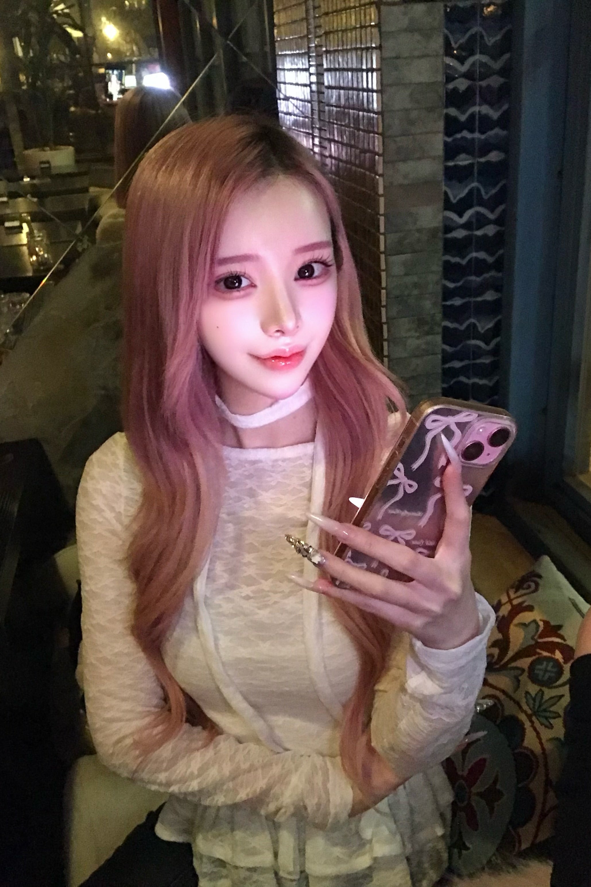 レースチョーカーペプラムトップス KR13998