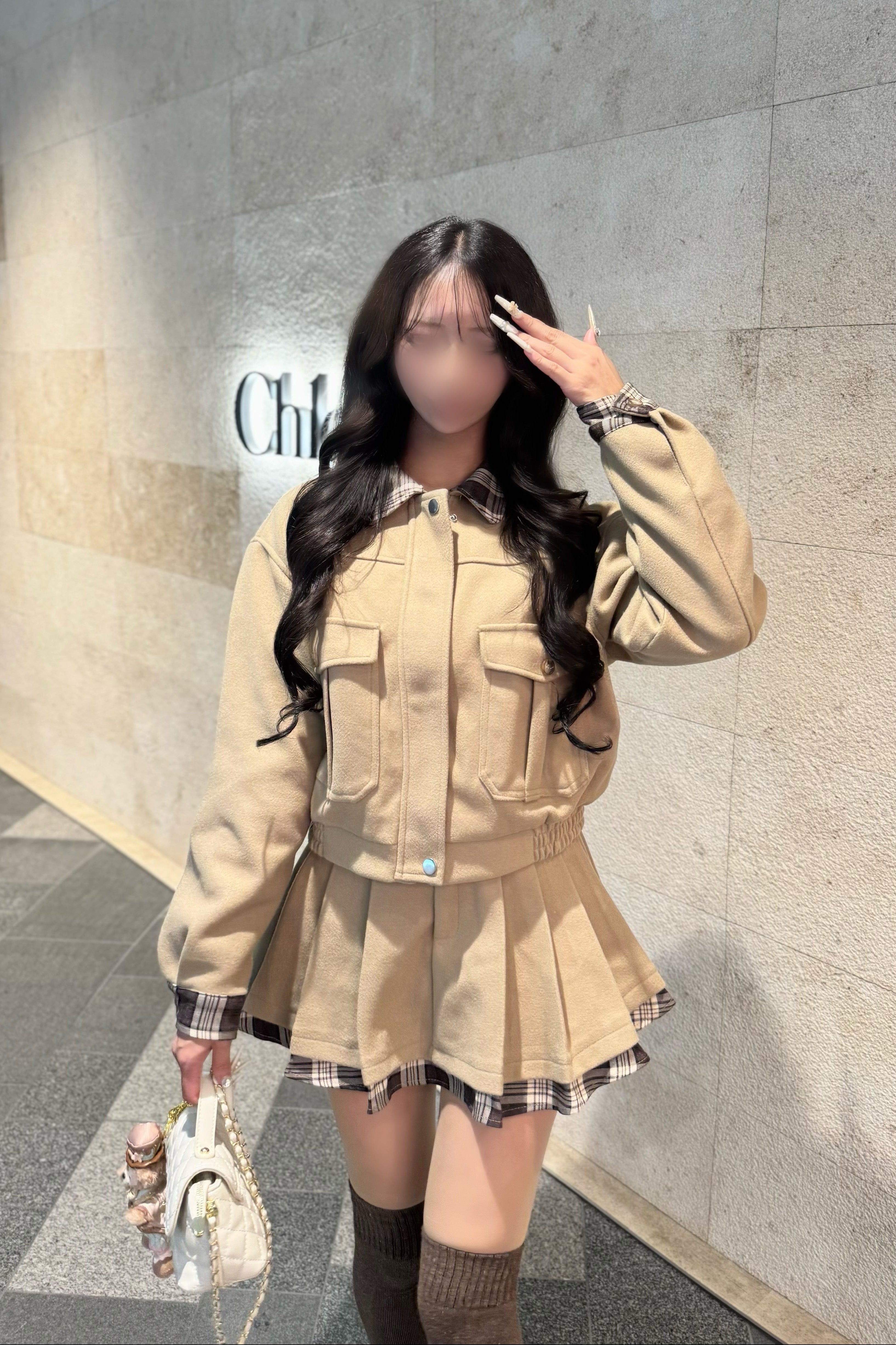 クラシカルチェックセットアップ KR30317