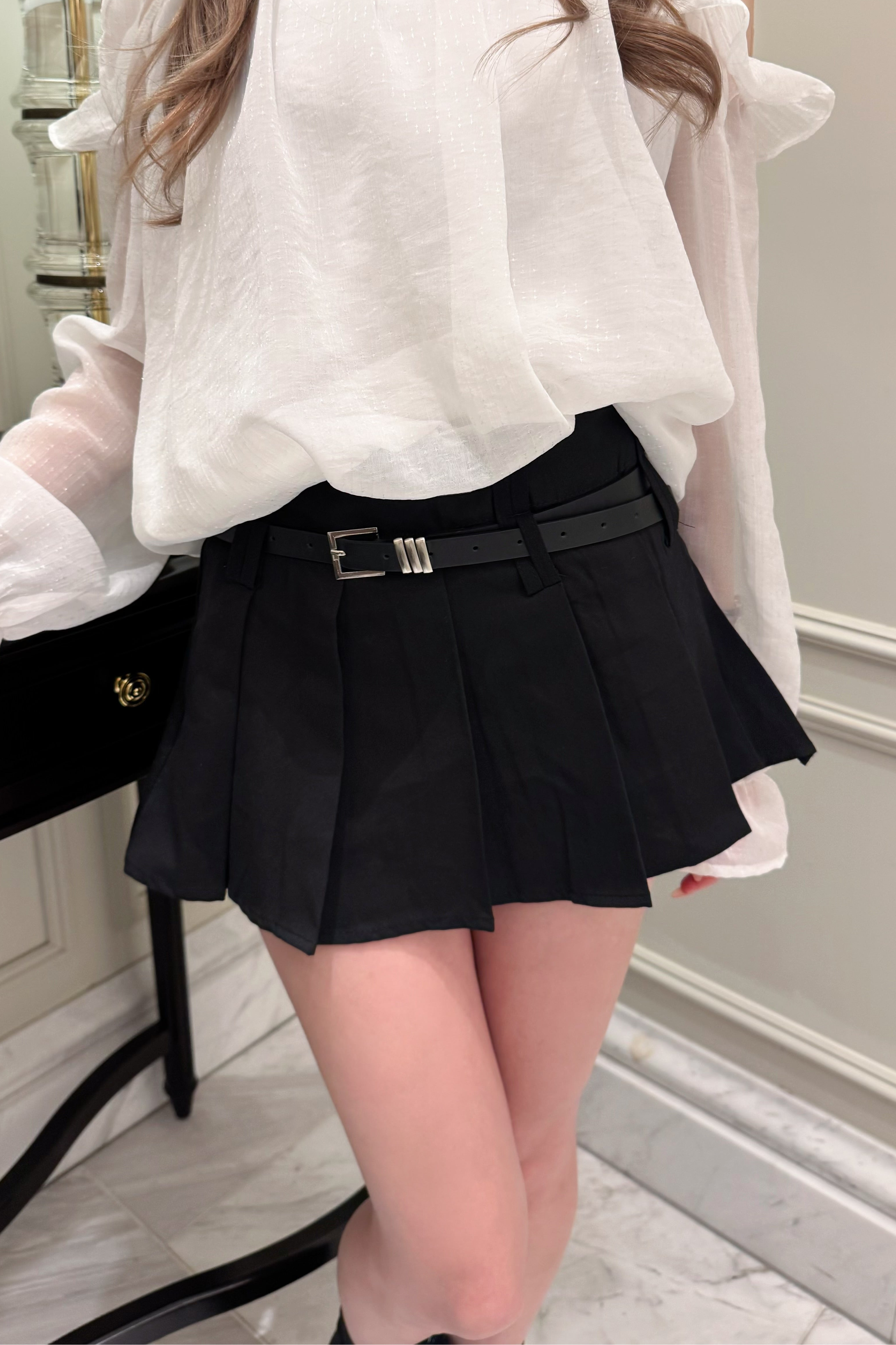 ベーシックプリーツミニスカート KR14248