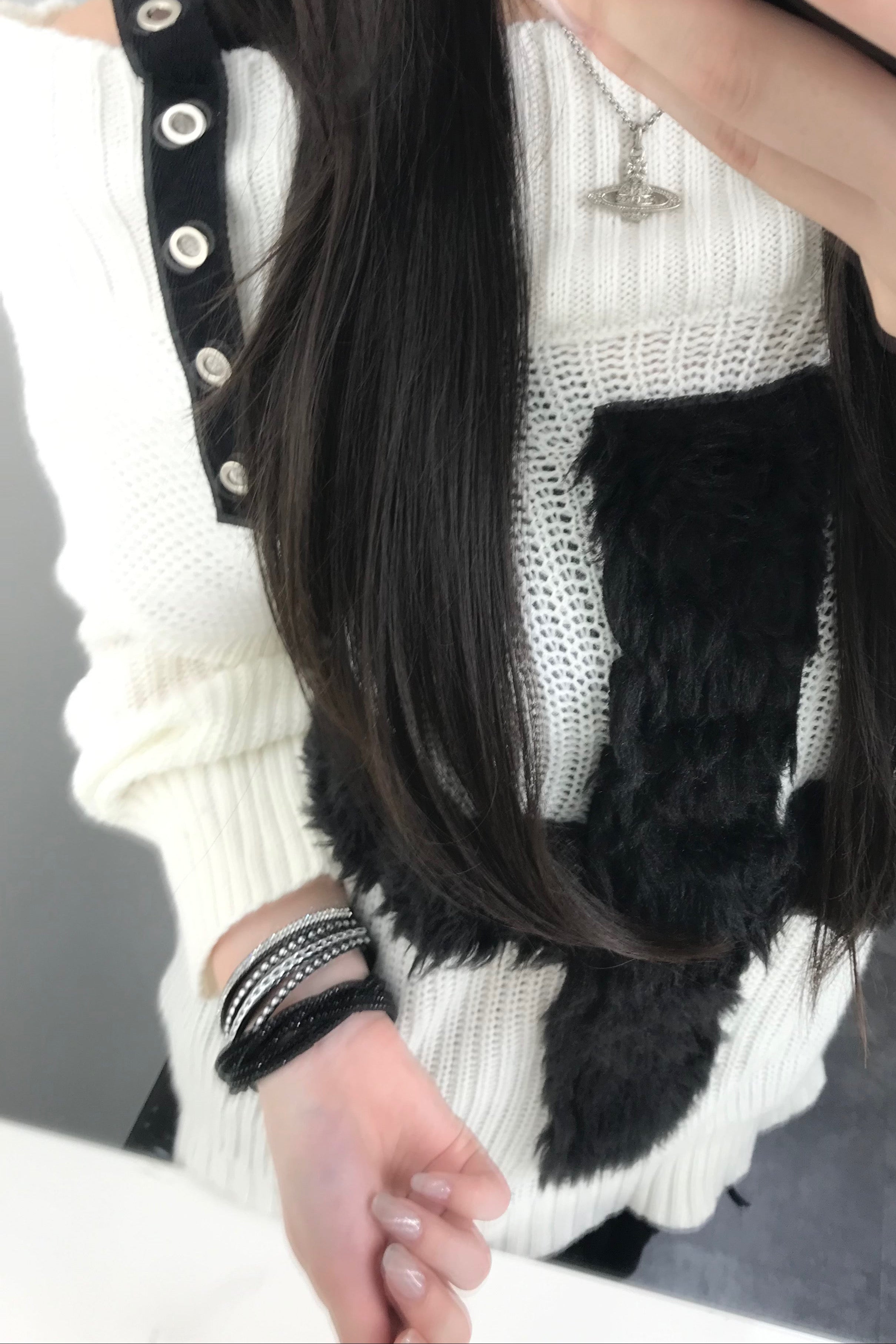 シルバーストーンブレスレット KR13541