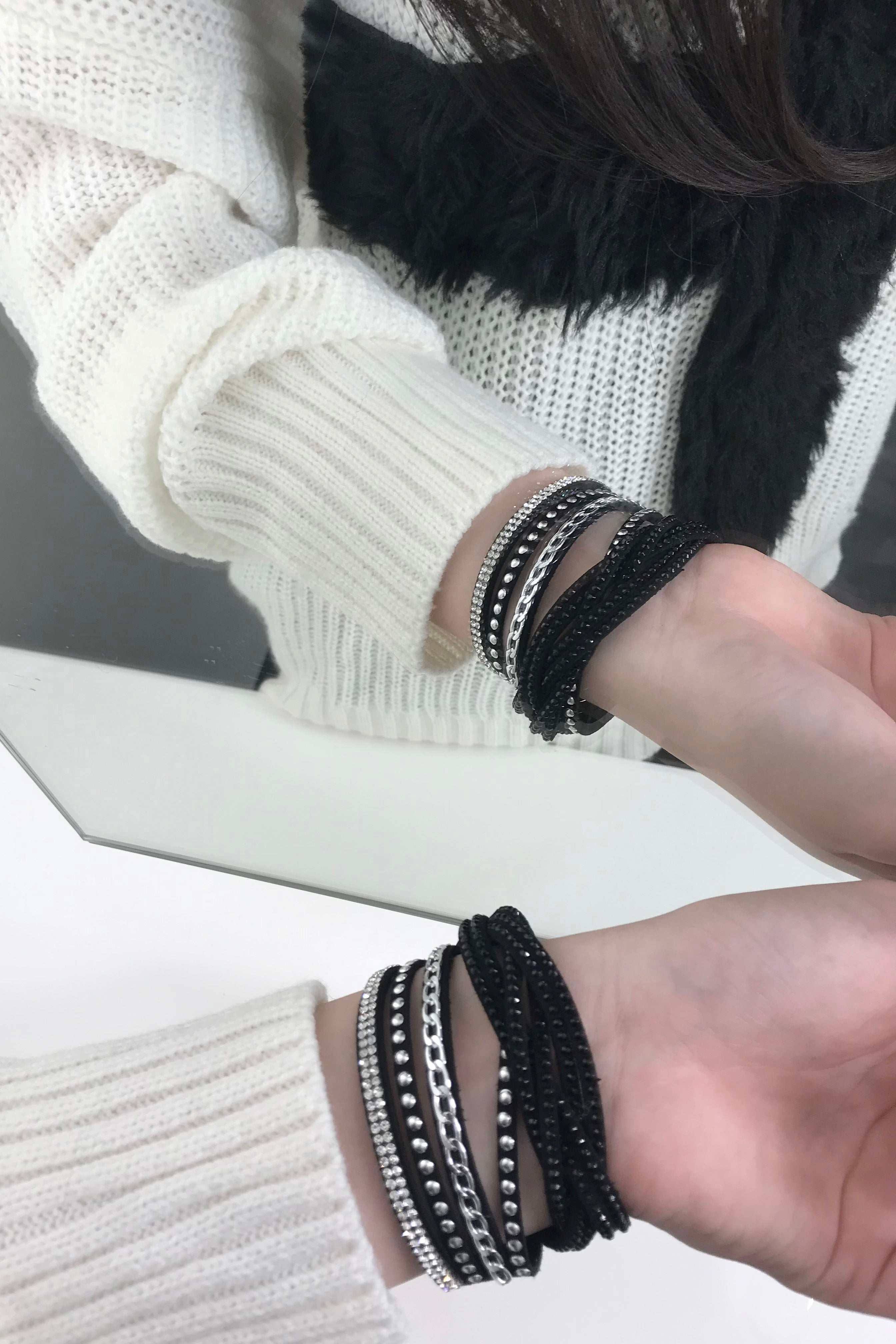 シルバーストーンブレスレット KR13541