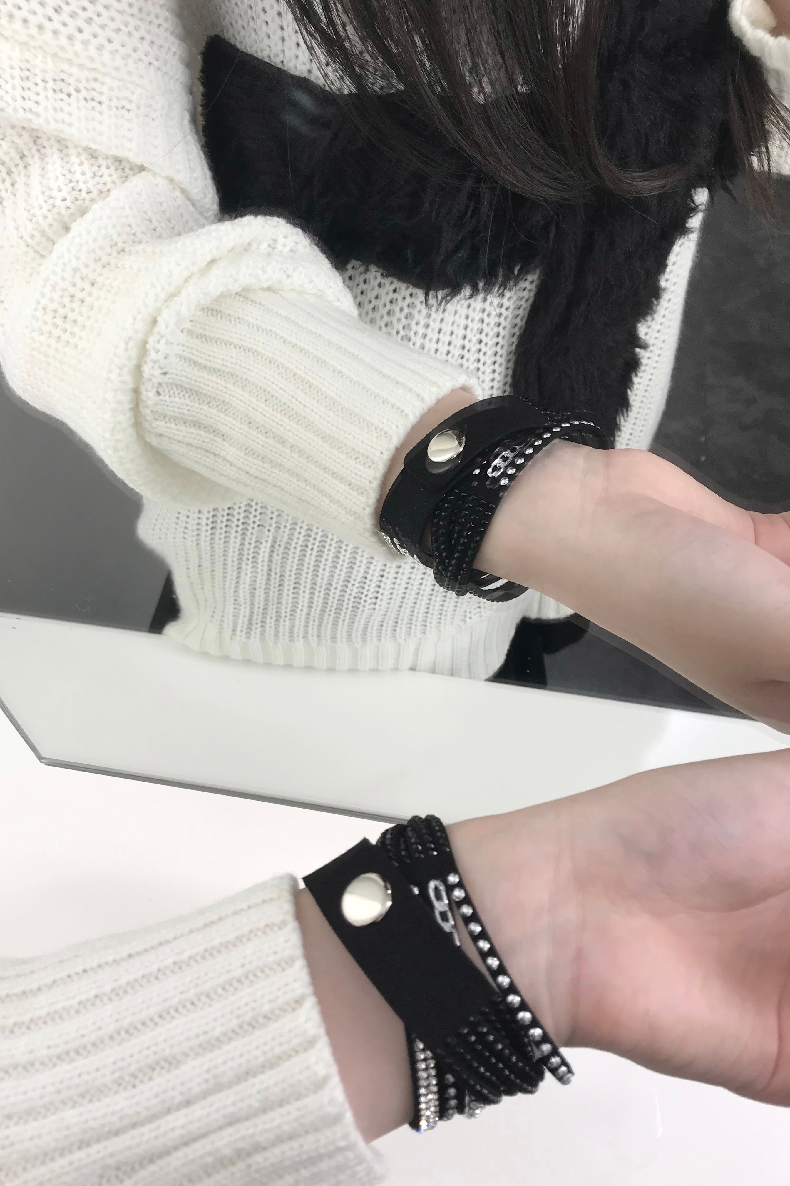 シルバーストーンブレスレット KR13541