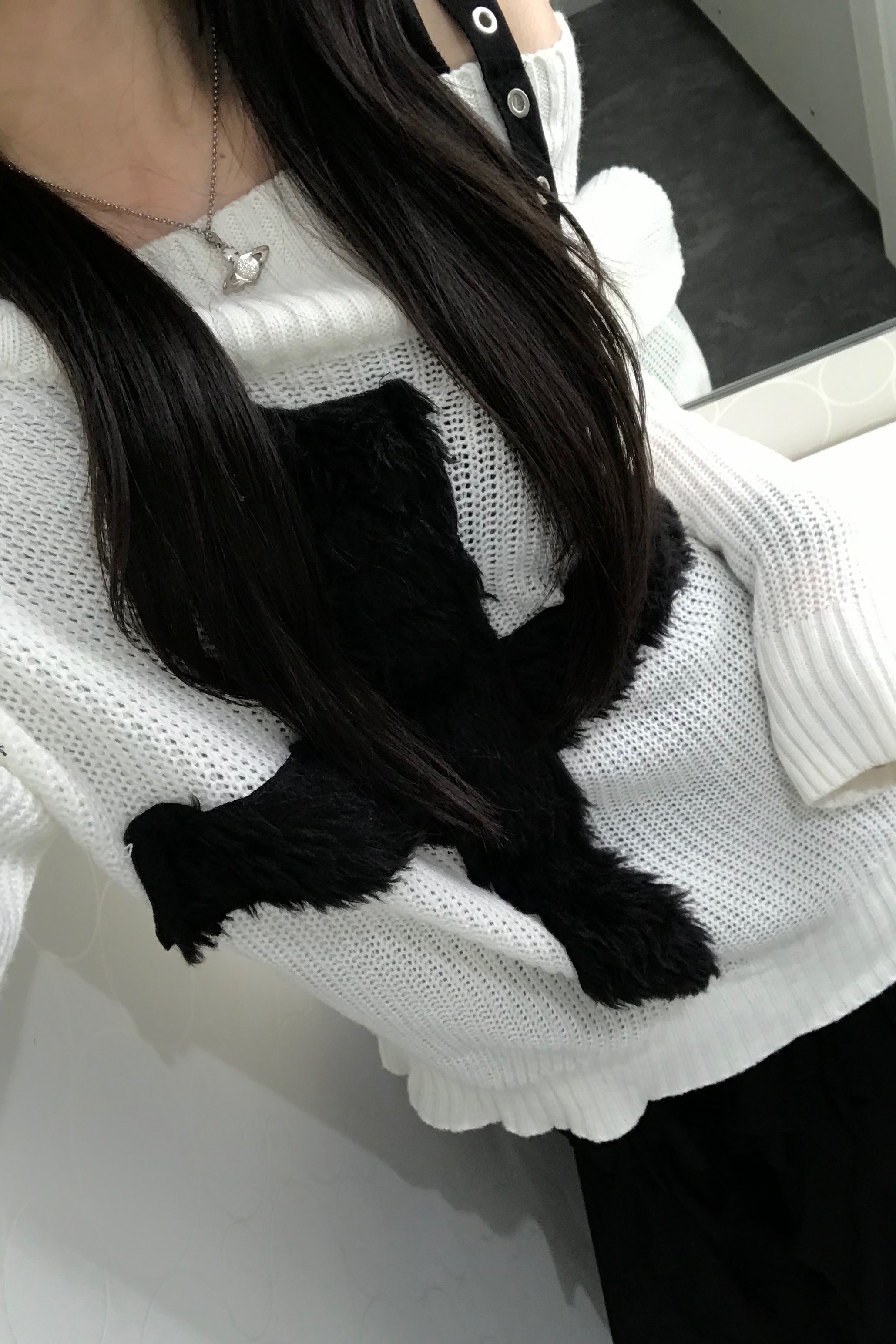 クロスデザインニット KR13548