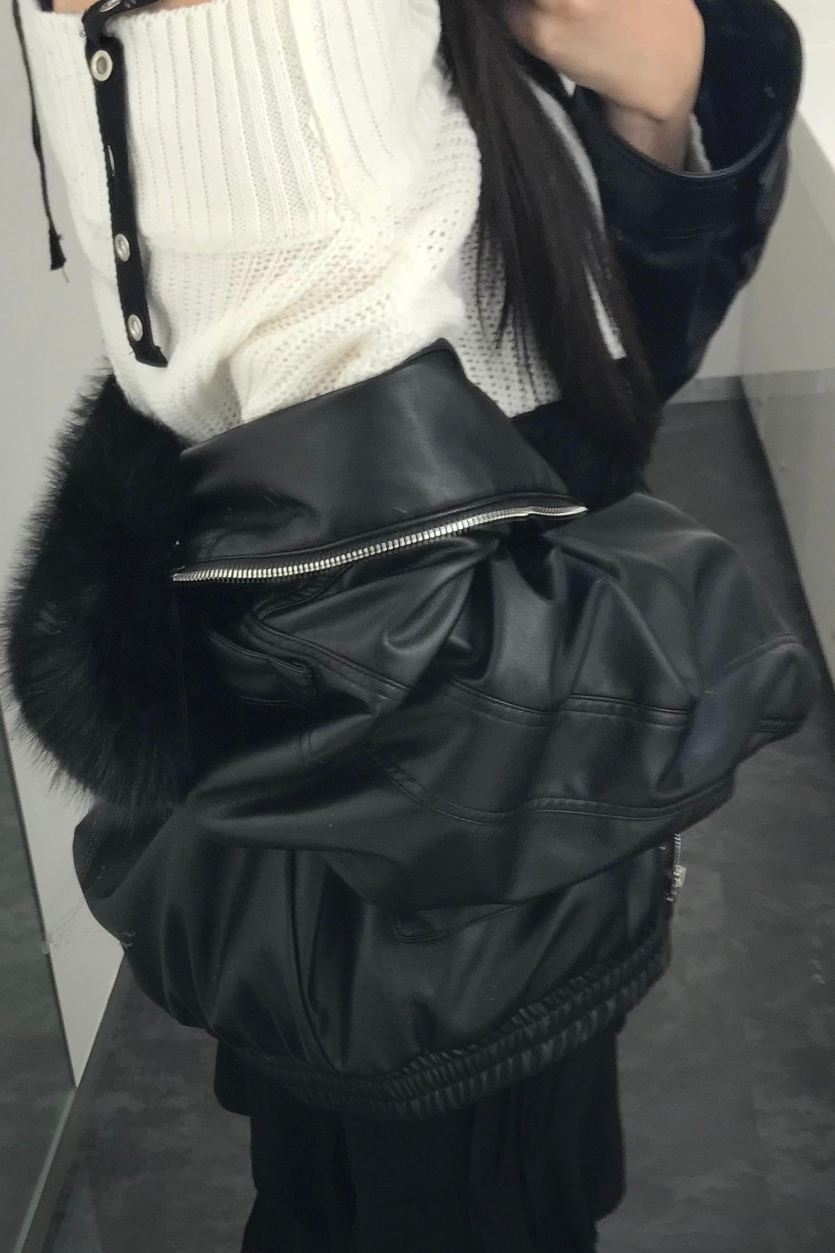 オーバーファーレザージャケット KR30099