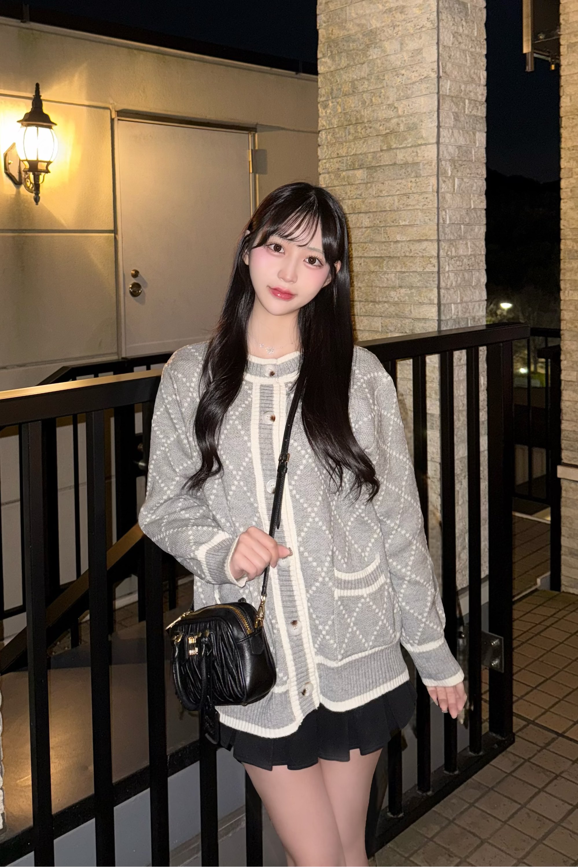 クラシックチェックカーディガン KR13898