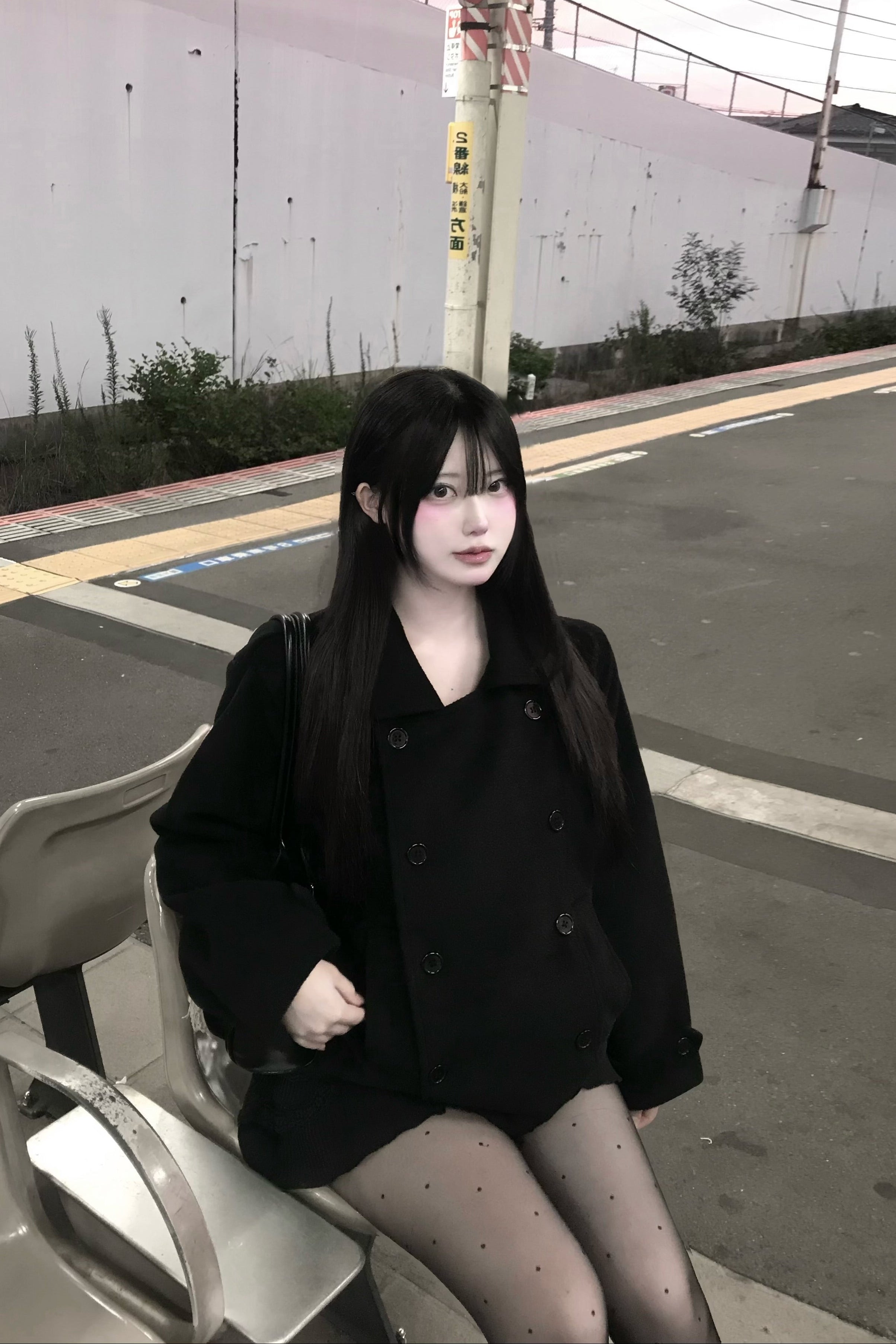 クラシックボタンショートコート KR30079