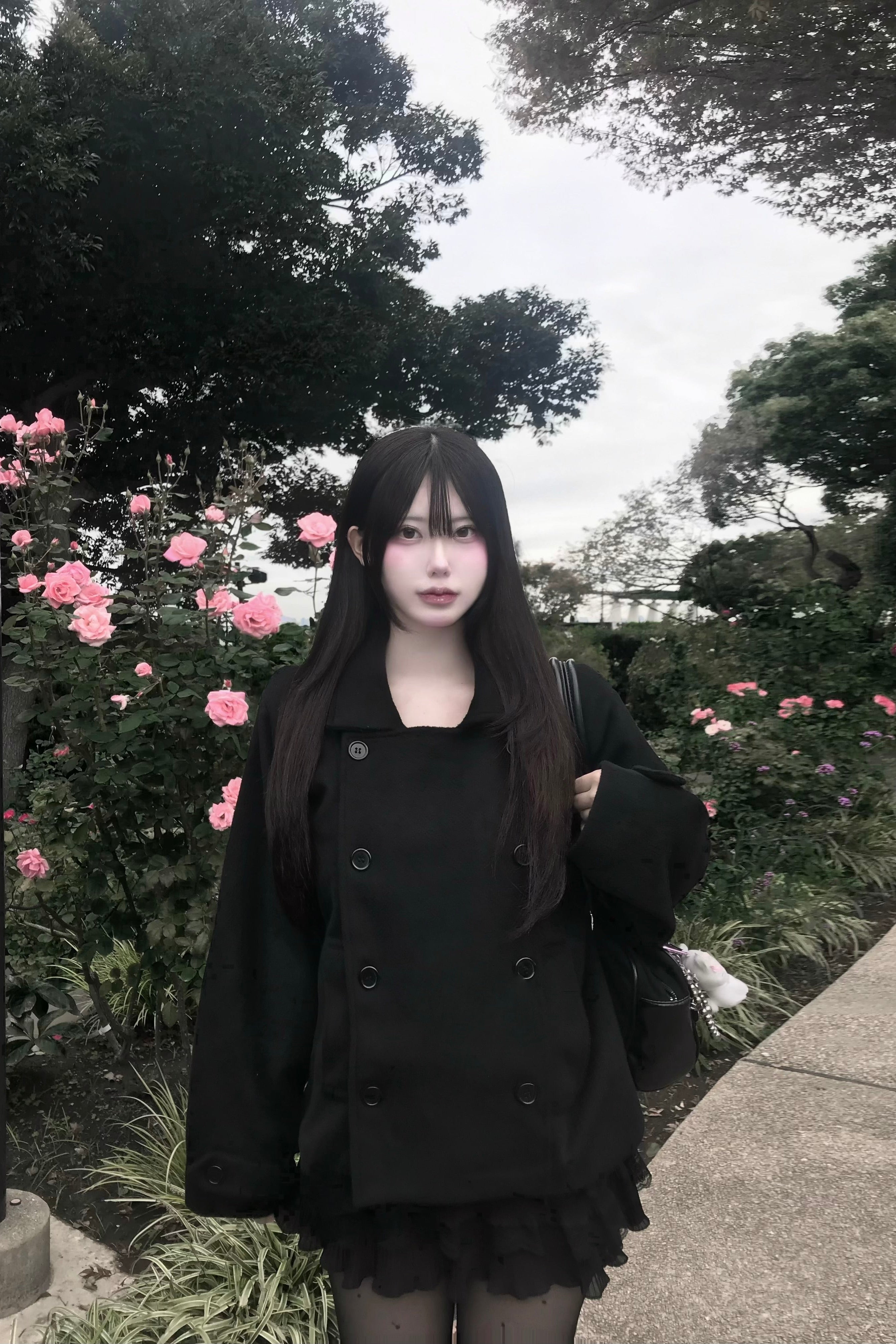 クラシックボタンショートコート KR30079