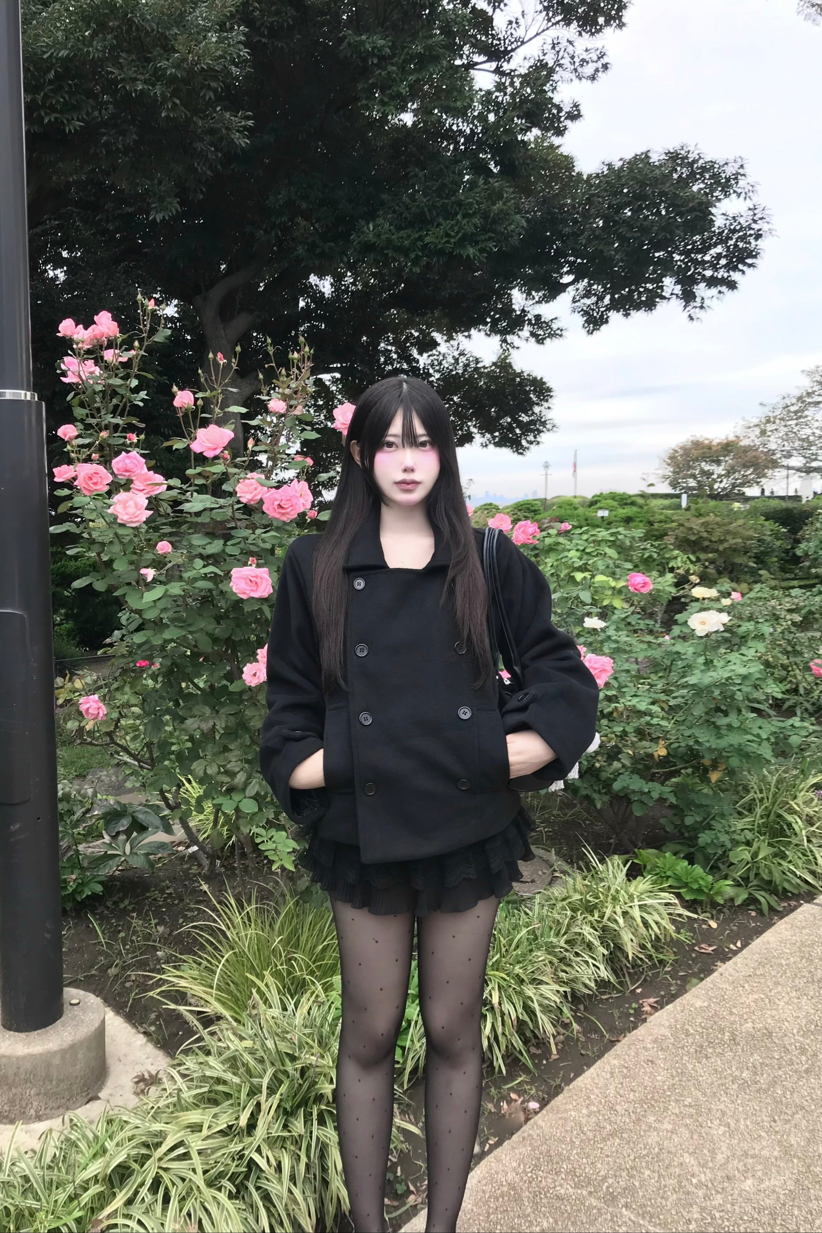 クラシックボタンショートコート KR30079