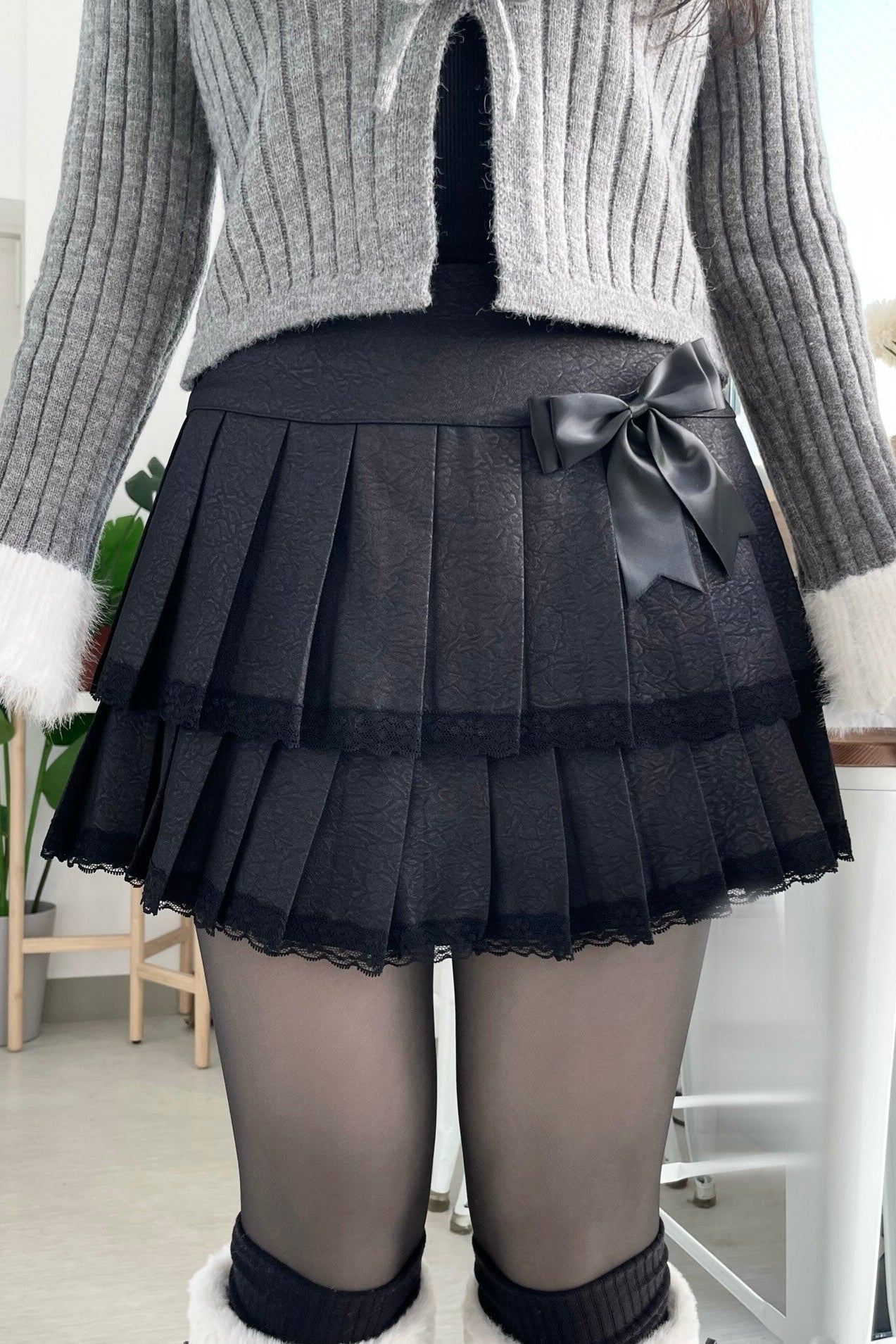 ダブルフリルプリーツスカート KR13558