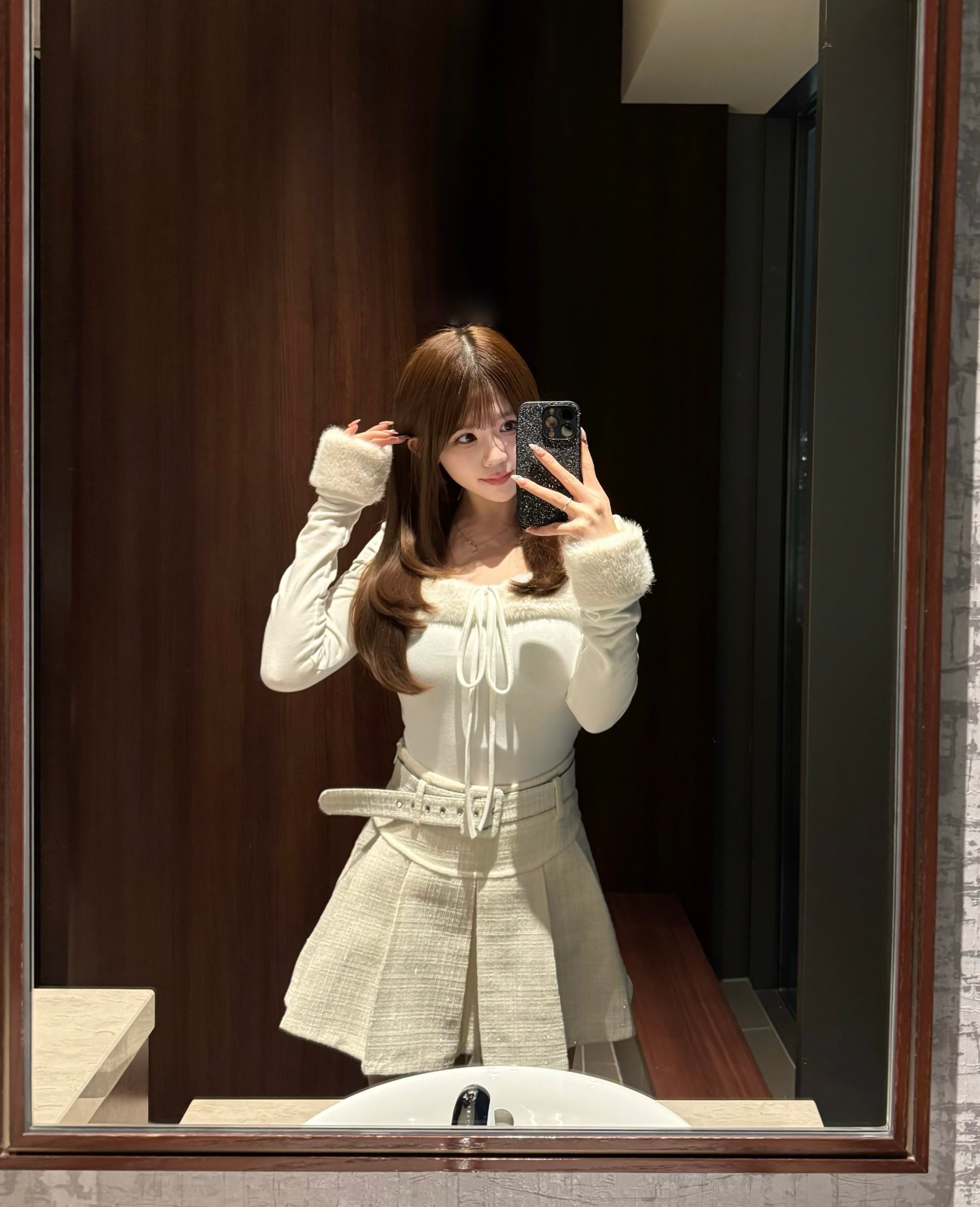 フロントファーリボンニット KR13885