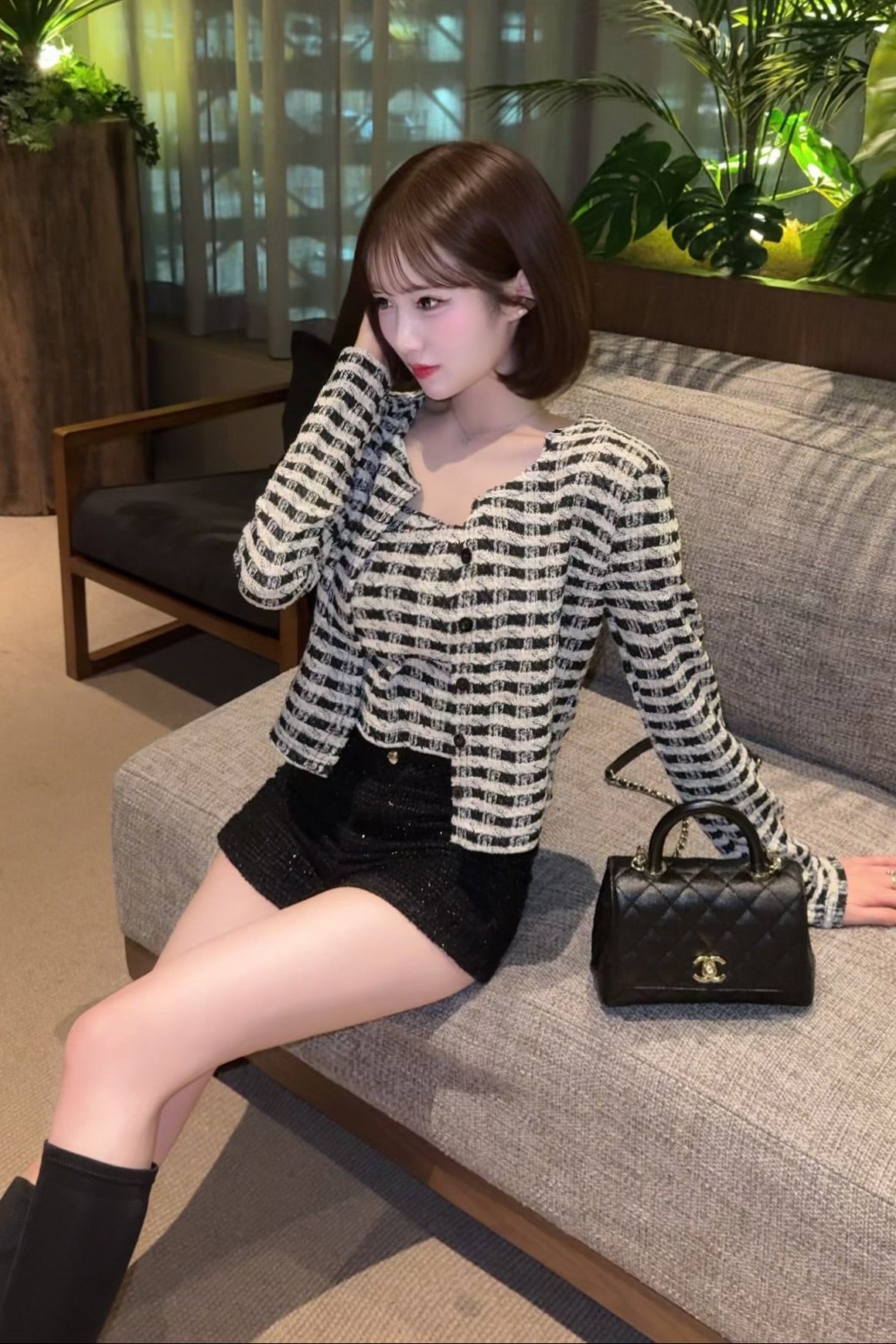 ツイードセットカーディガン KR14150