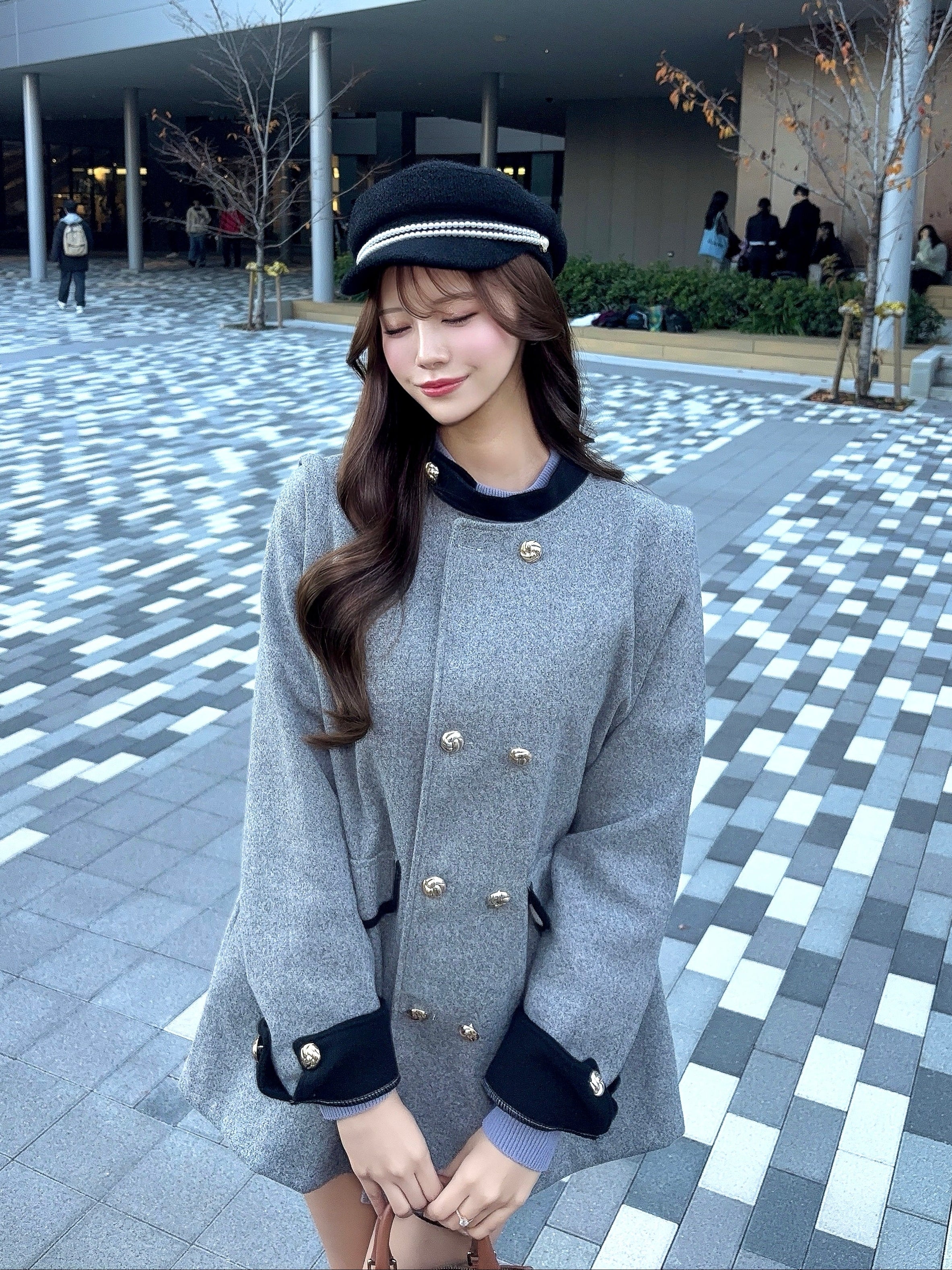 バイカラーエレガンスコート KR30128