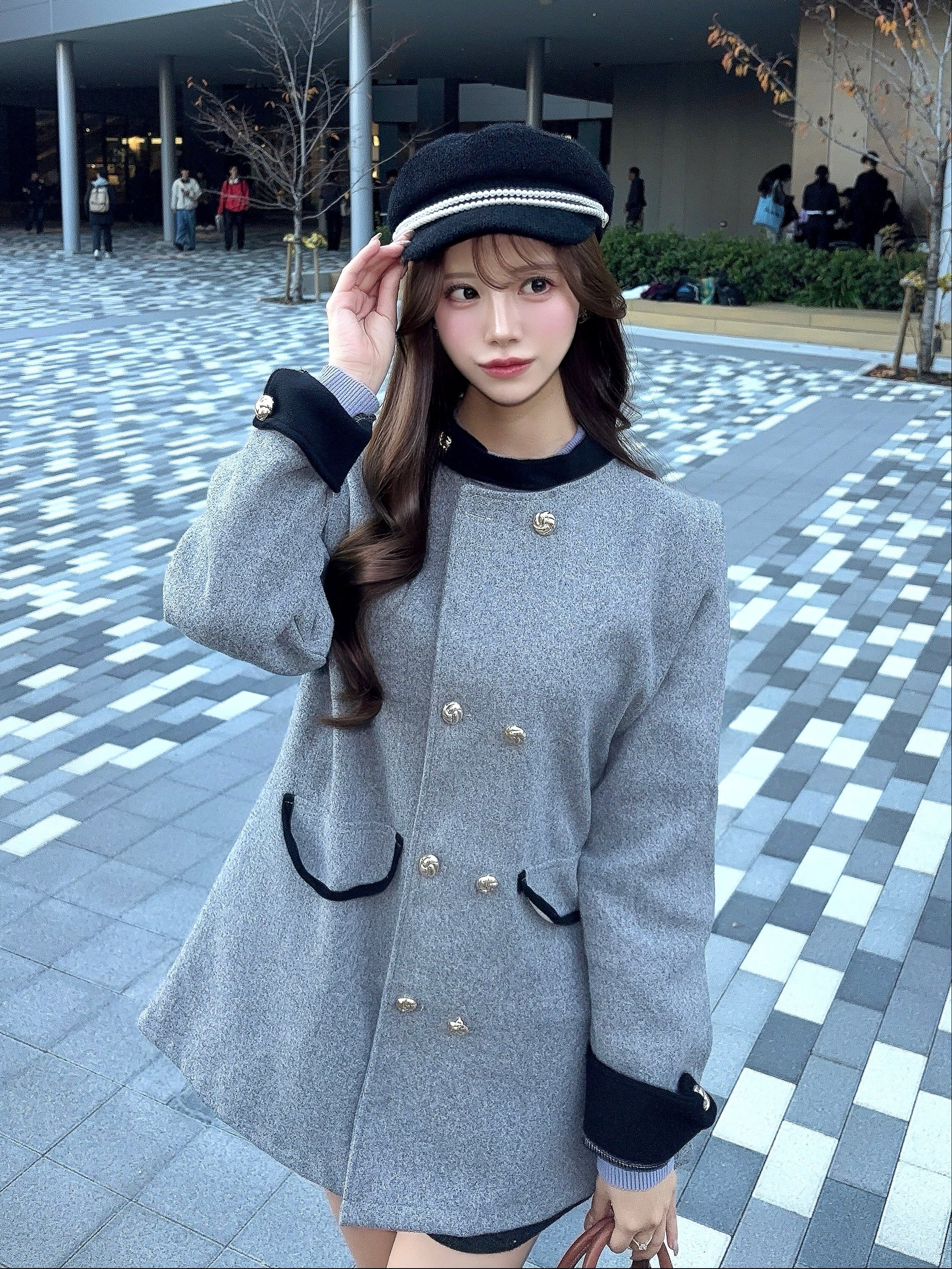 バイカラーエレガンスコート KR30128