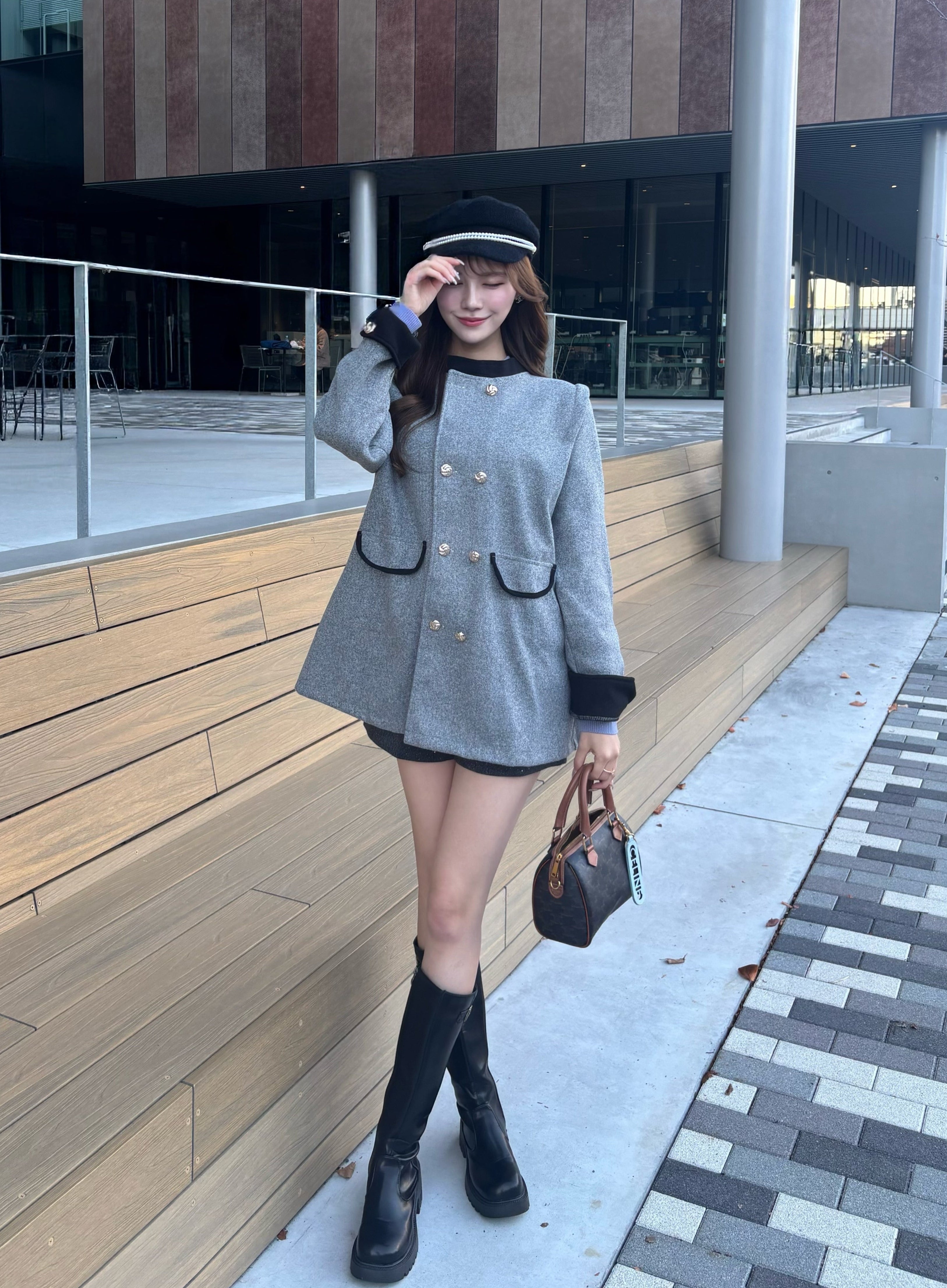 ロングヒールブーツ KR13681