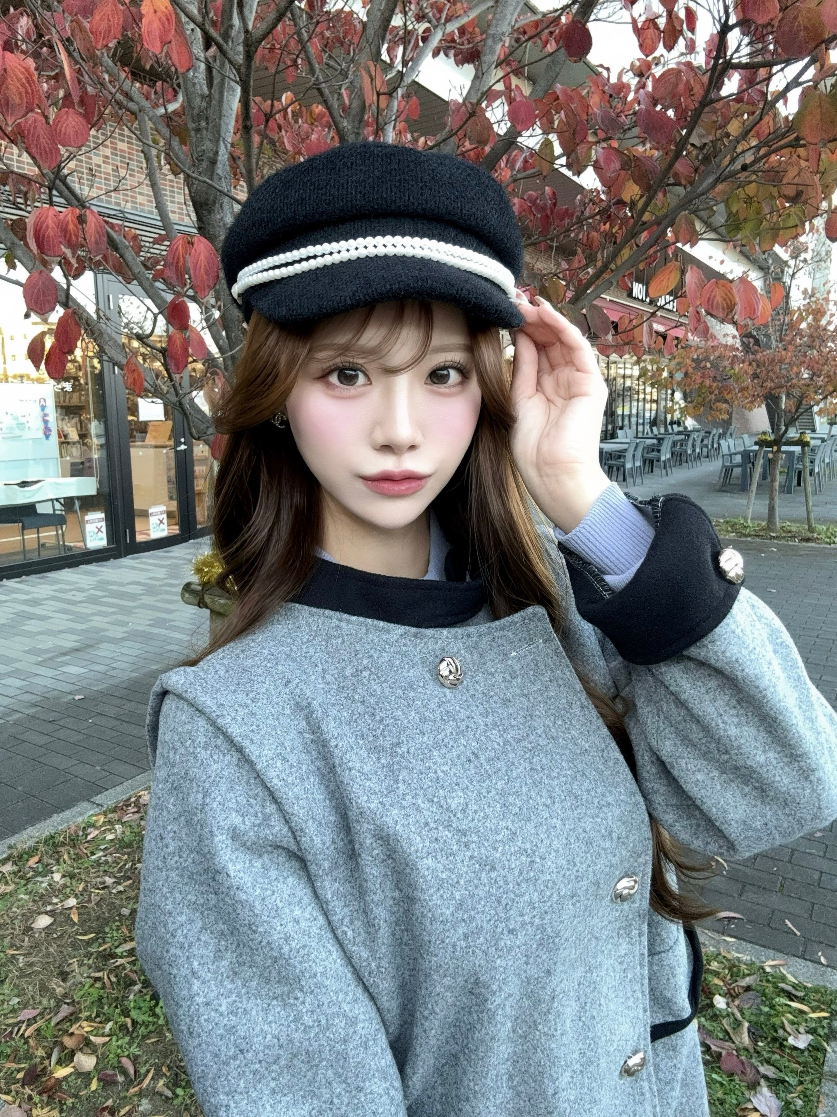 バイカラーエレガンスコート KR30128