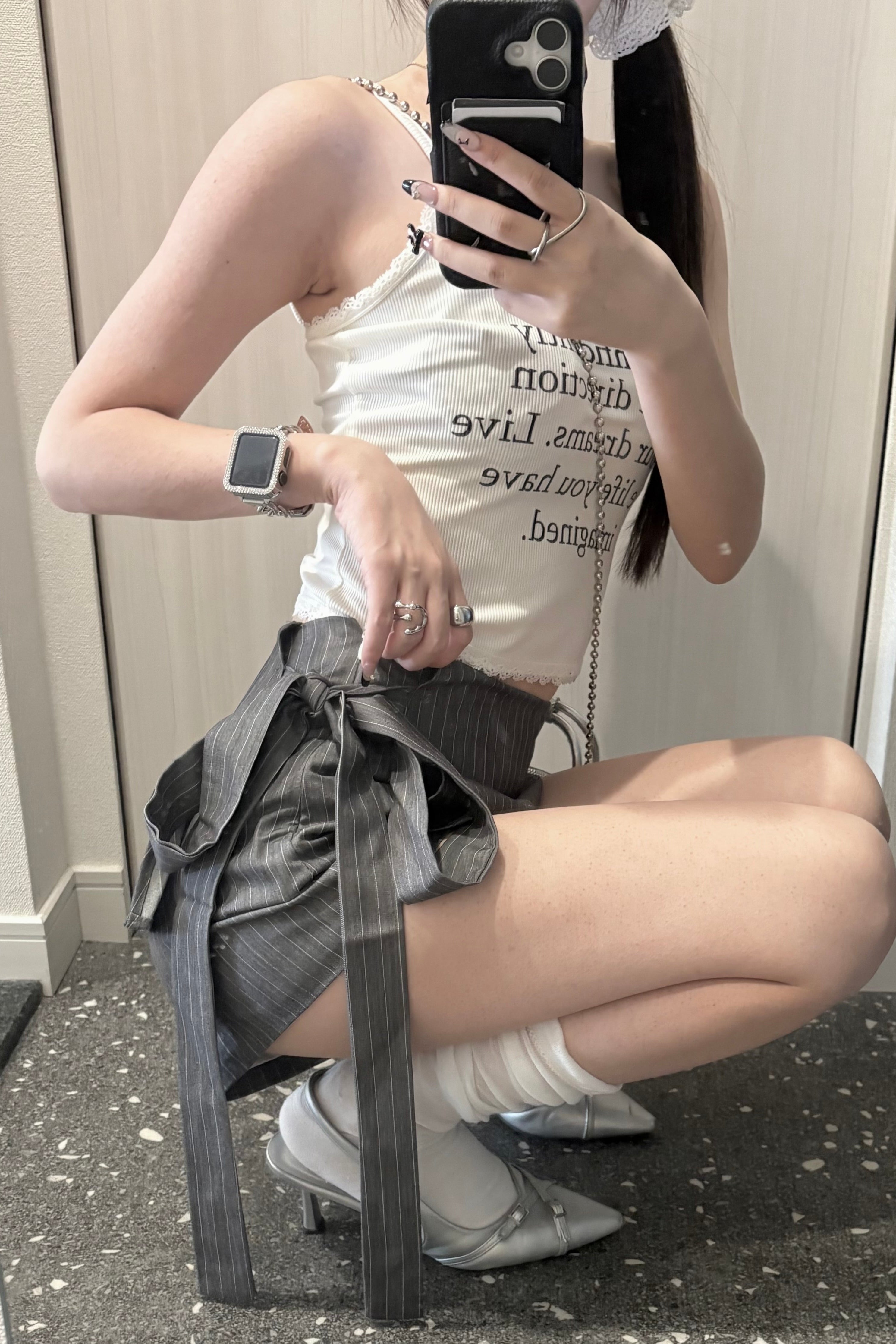 レイヤードミニスカート KR13649