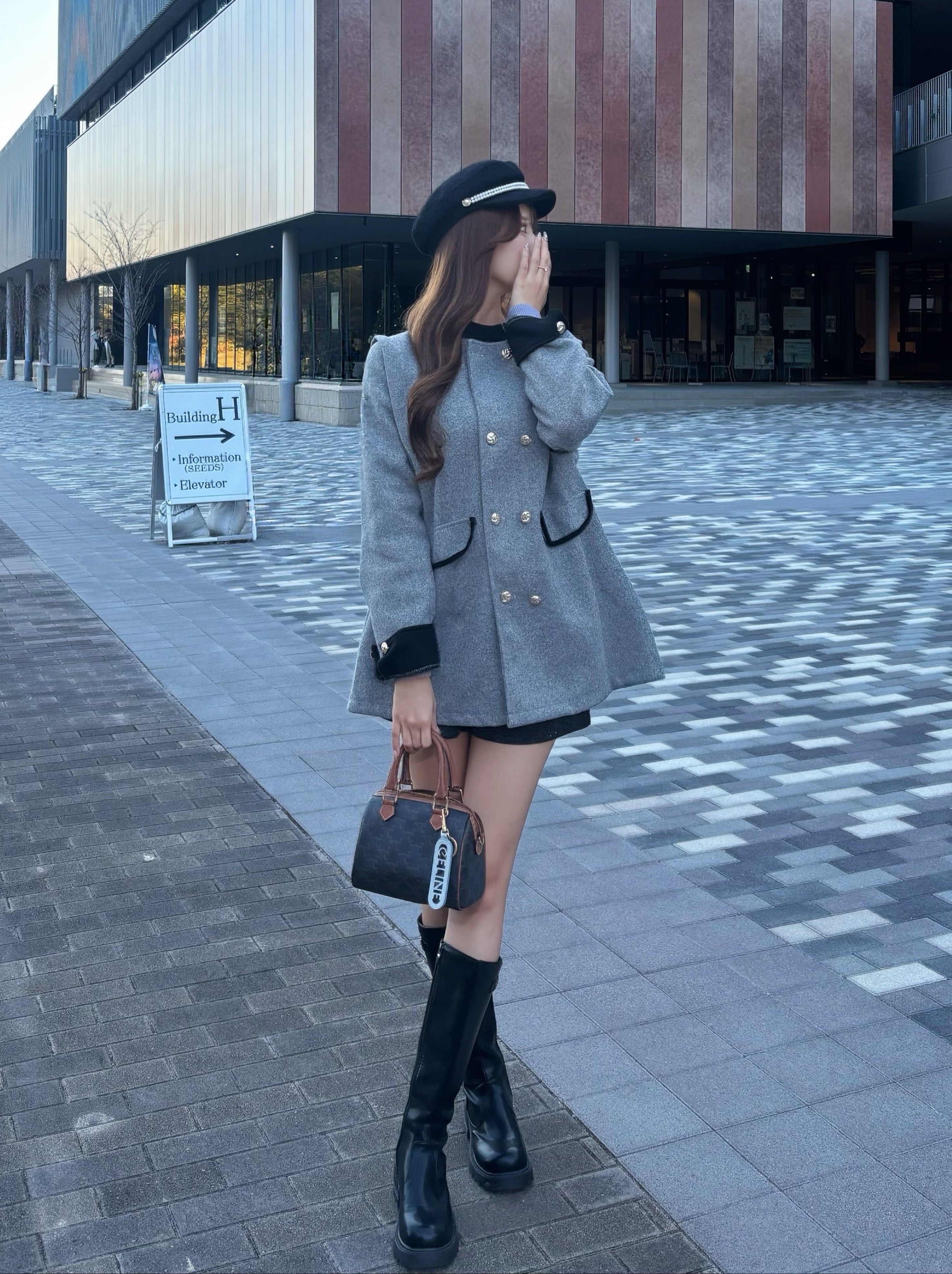 ロングヒールブーツ KR13681