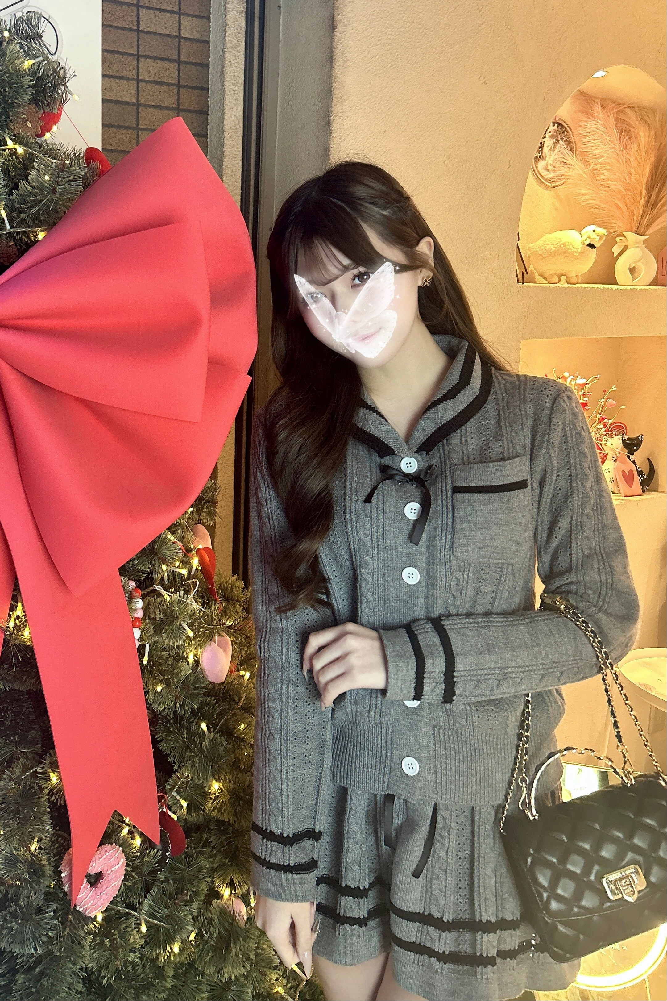 ニットセータースカートセットアップ KR30467