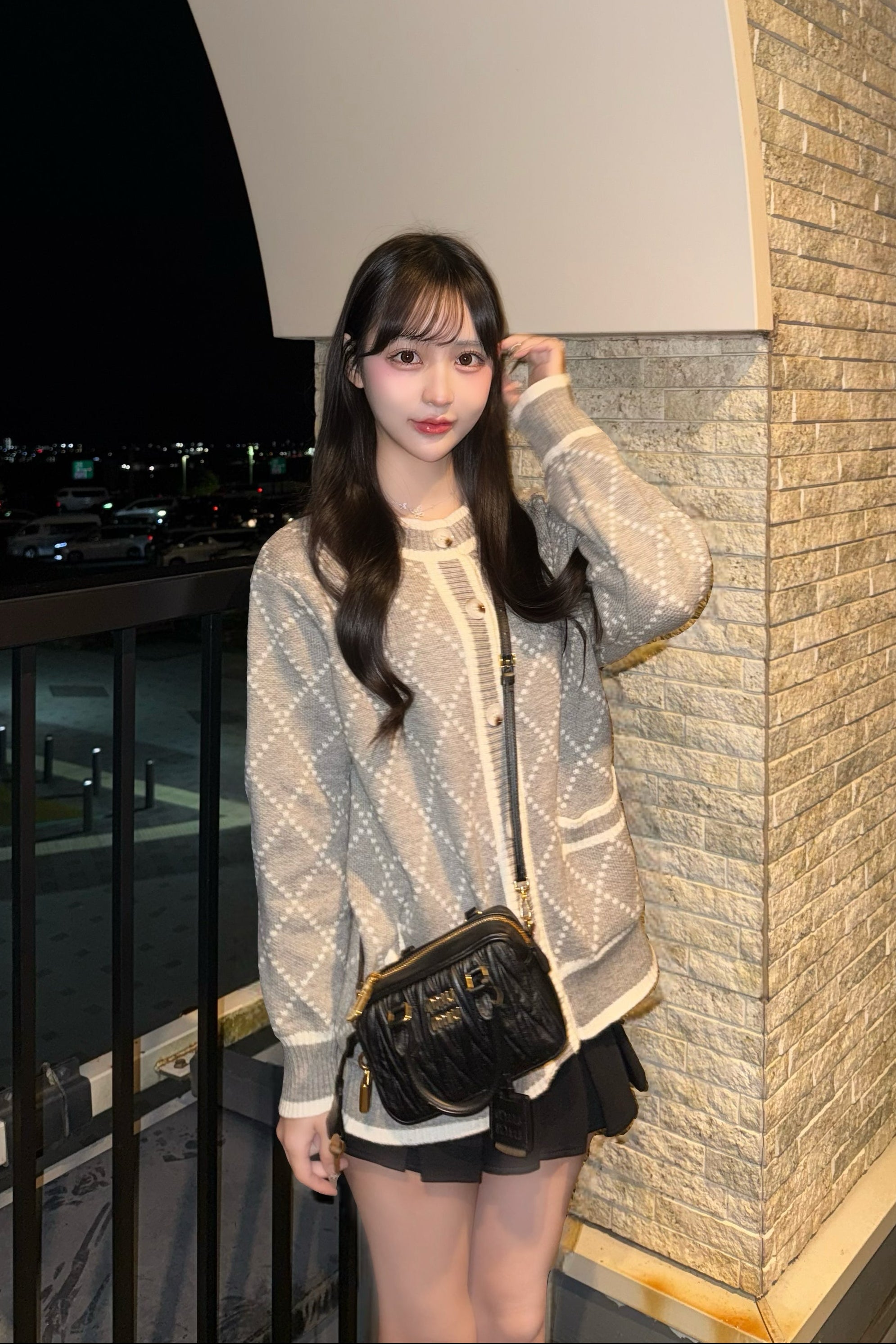 クラシックチェックカーディガン KR13898