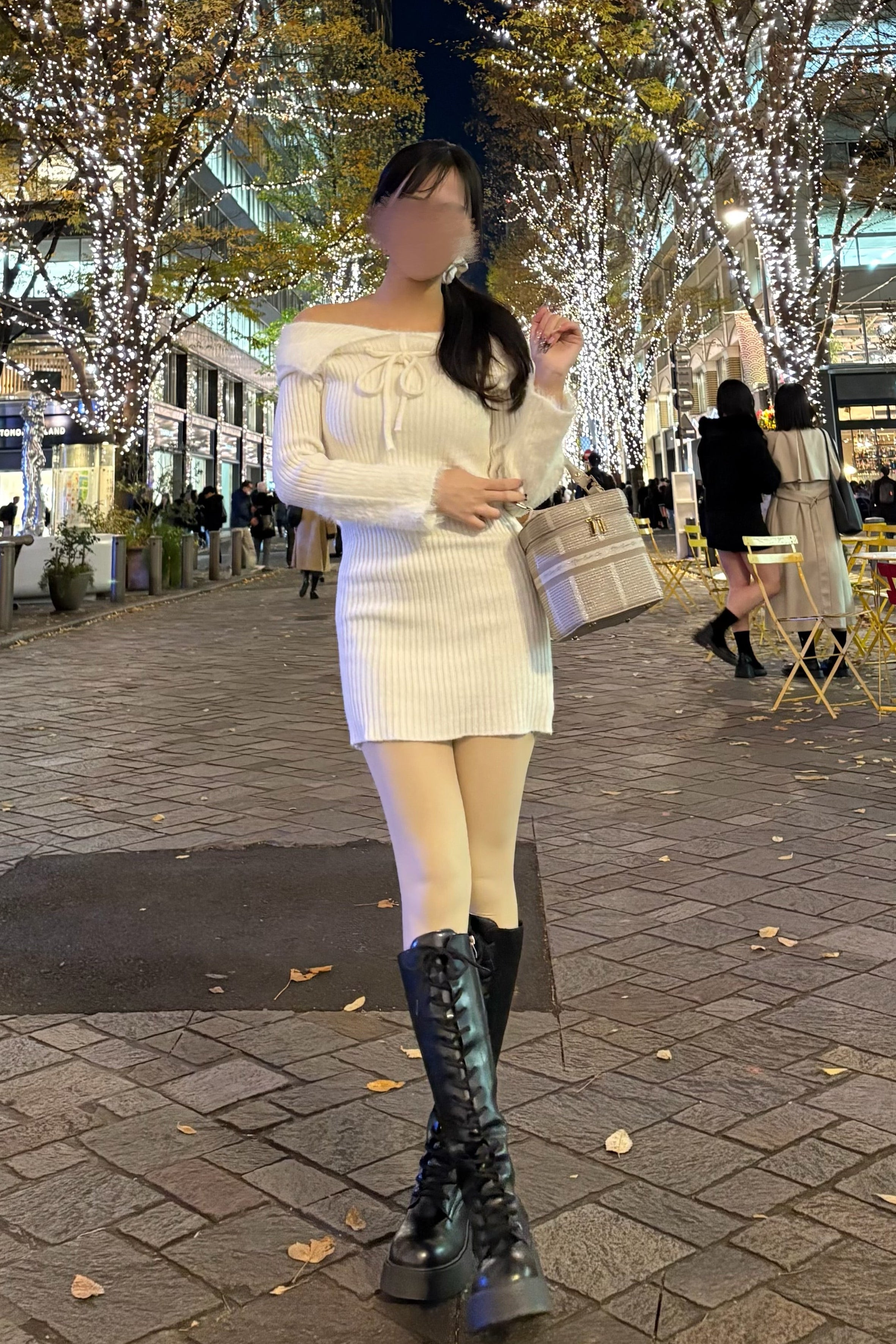 レースアップロングブーツ KR13797