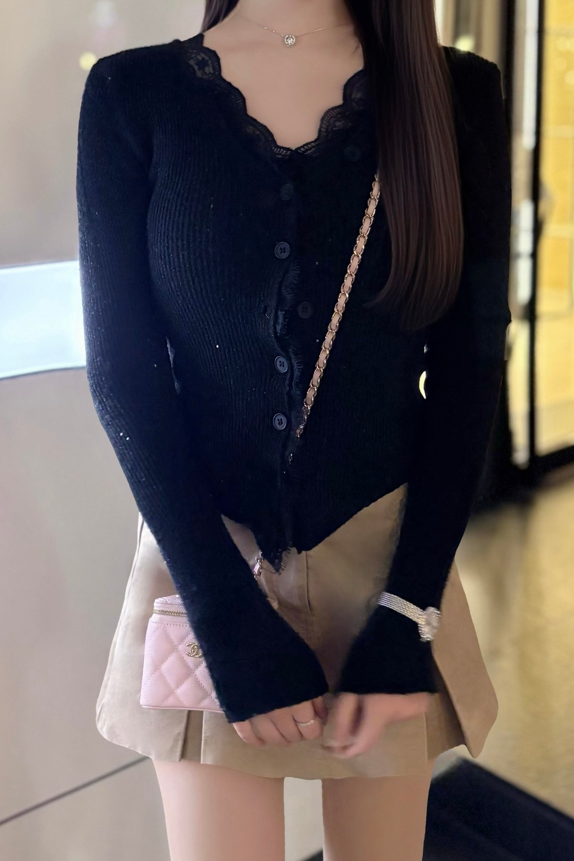 レースカラーカーディガン KR13758