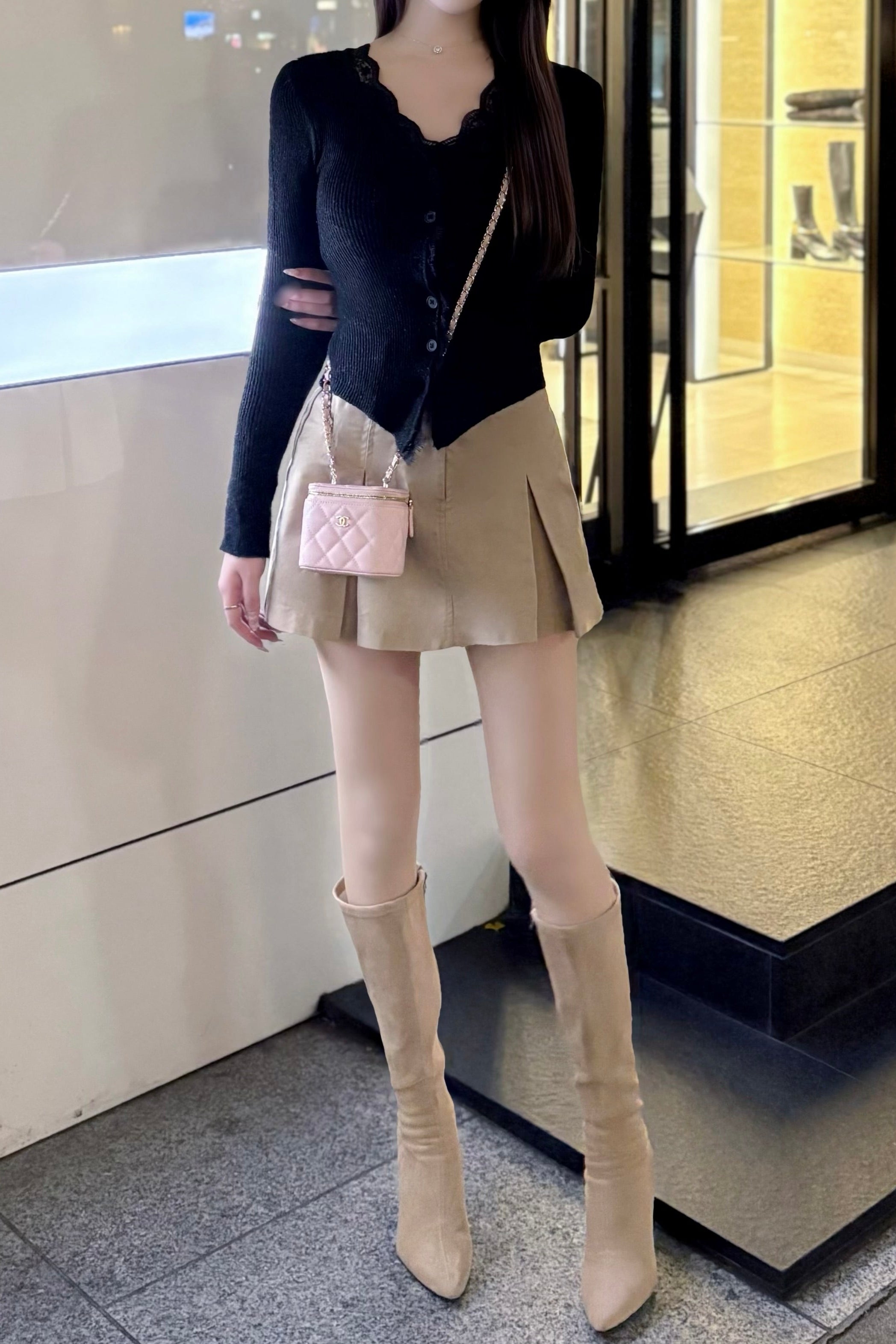 レースカラーカーディガン KR13758