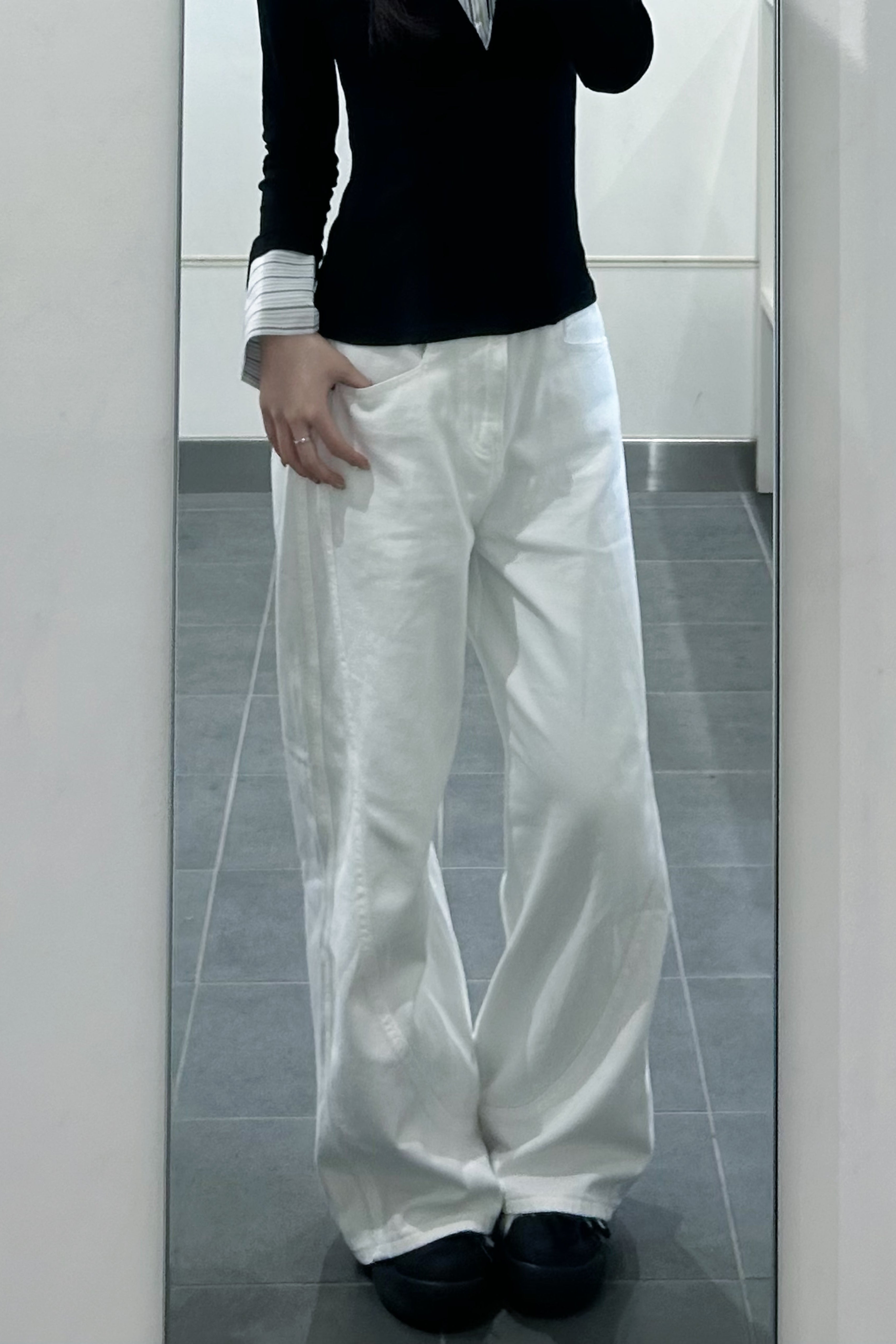 ワイドレッグカーブジーンズ KR14096