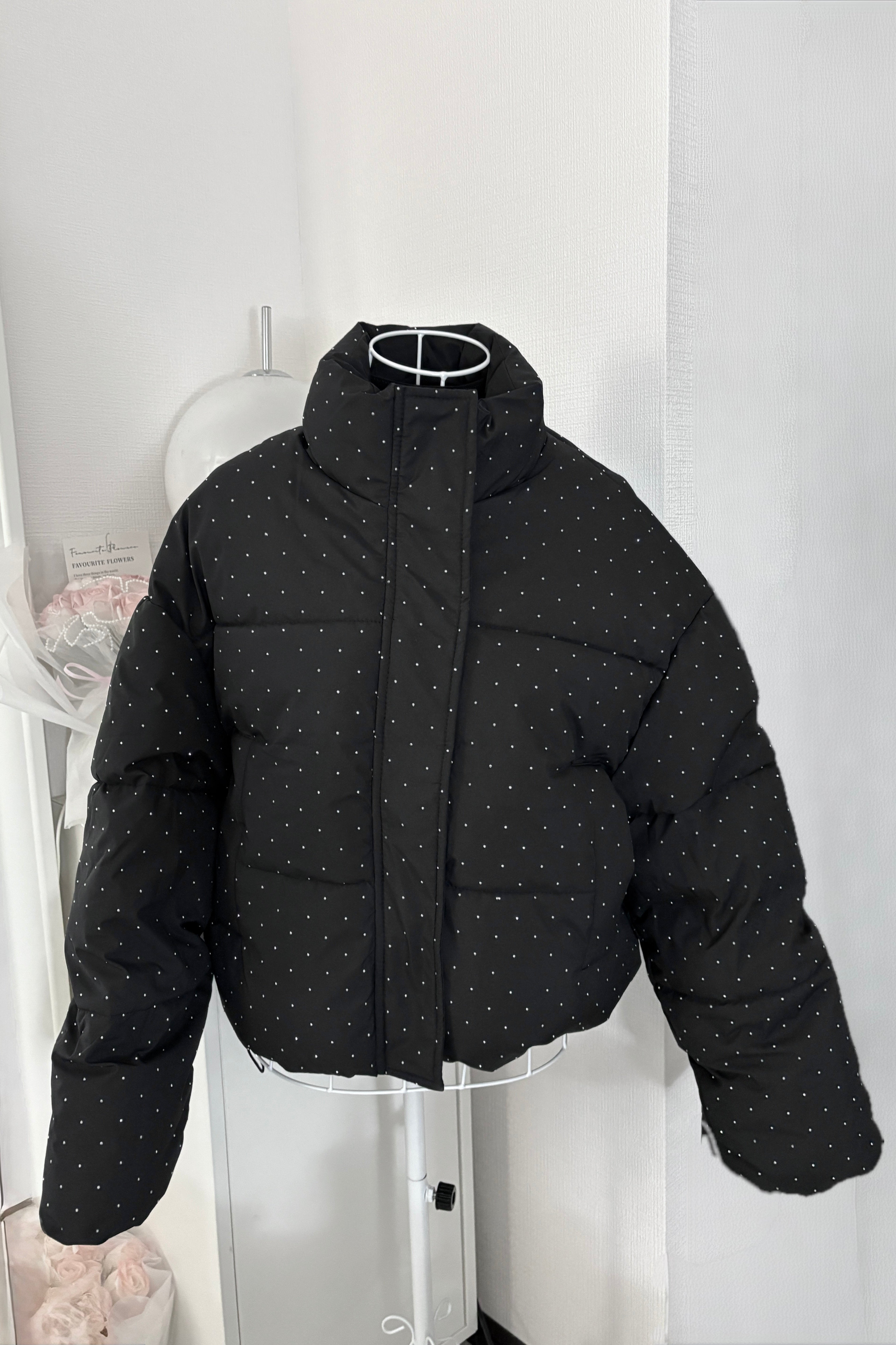 ラメビジューダウンジャケット KR30138