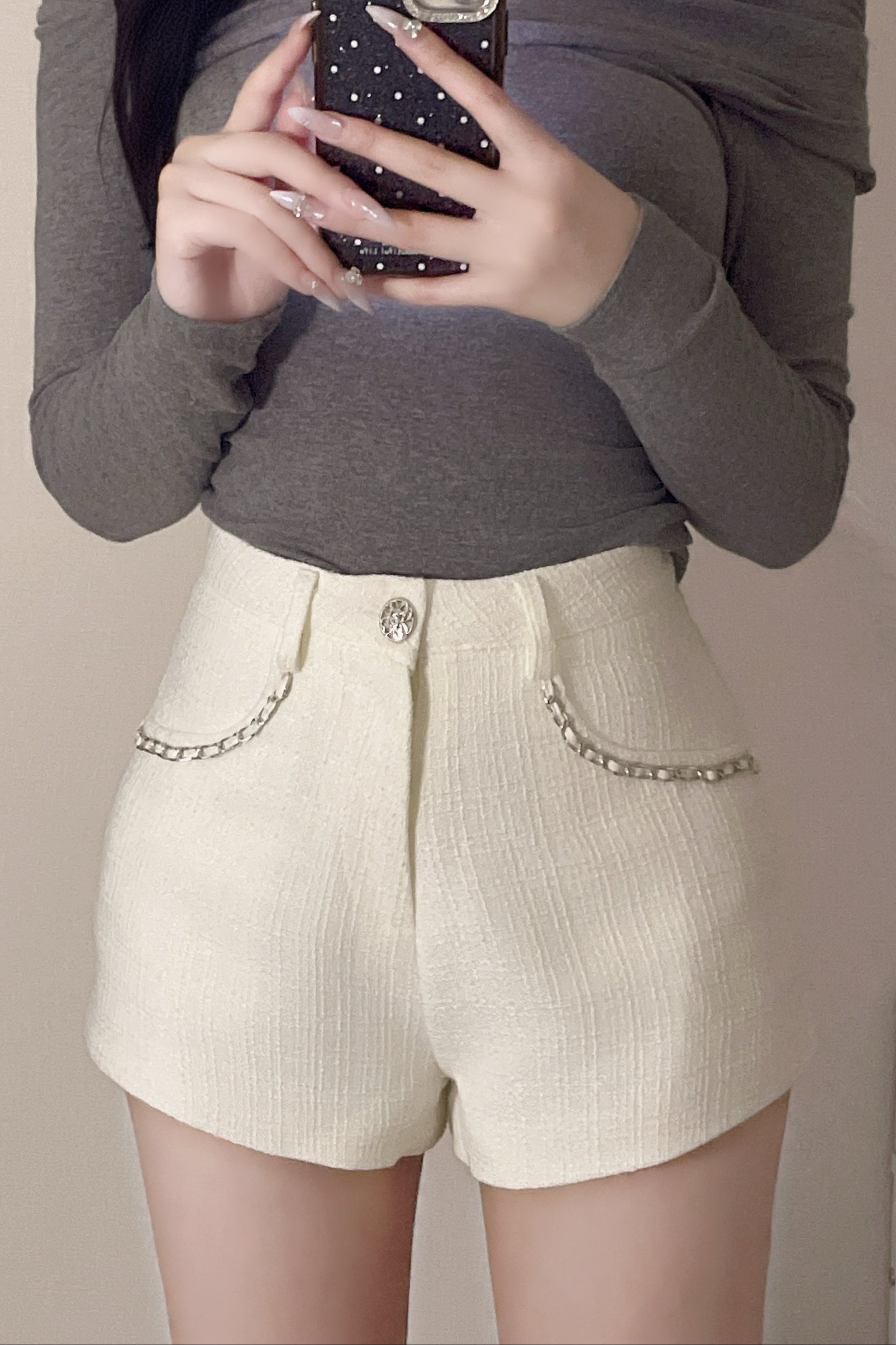 ラインビジュ―ポケットショートパンツ KR14106