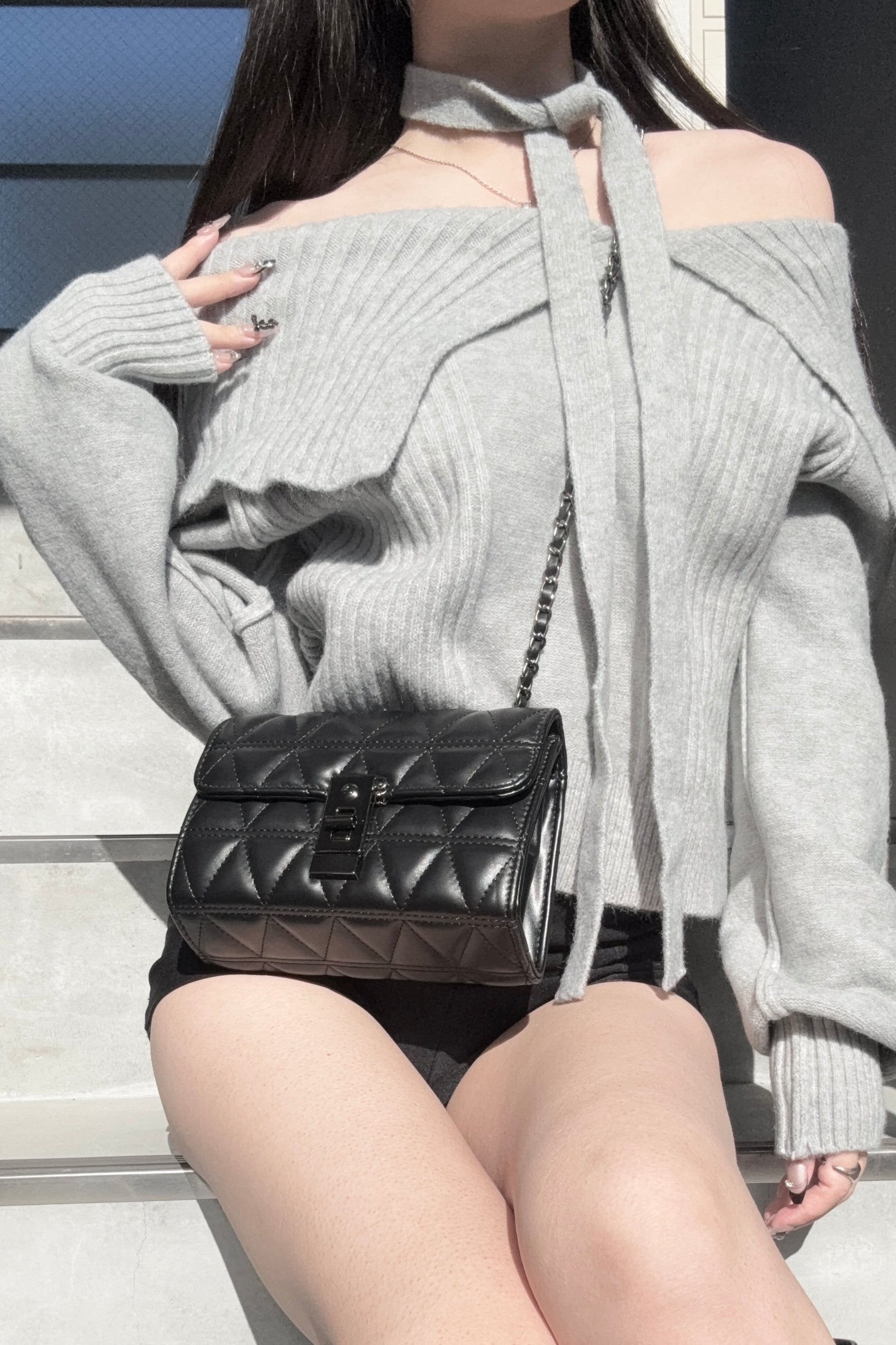 キルティングチェーンミニバッグ KR13646