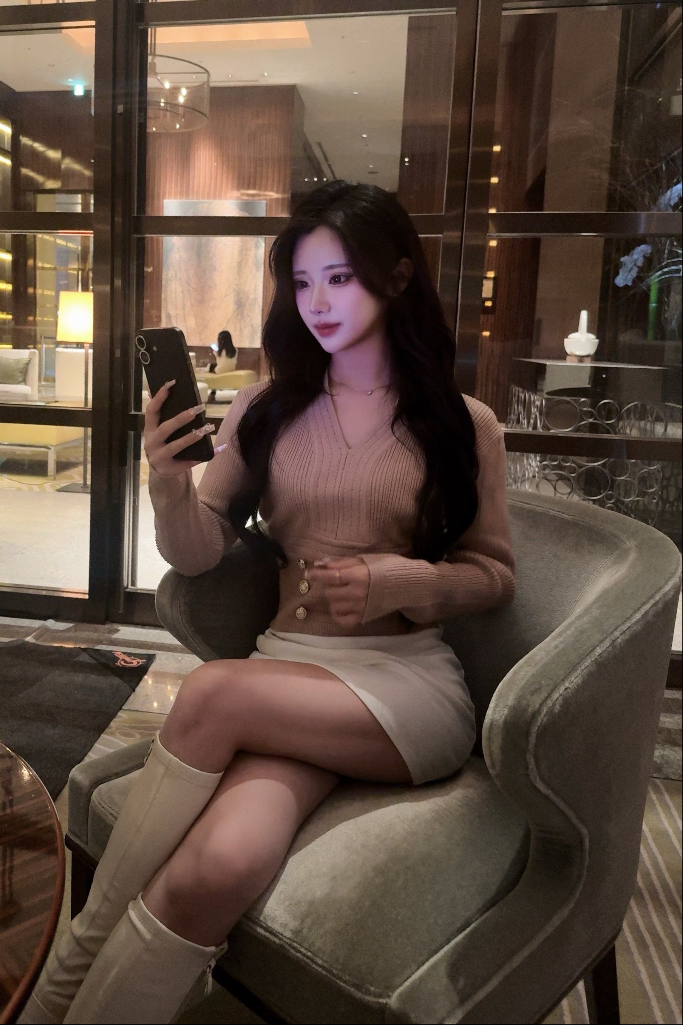 シルエットリブトップス KR13854