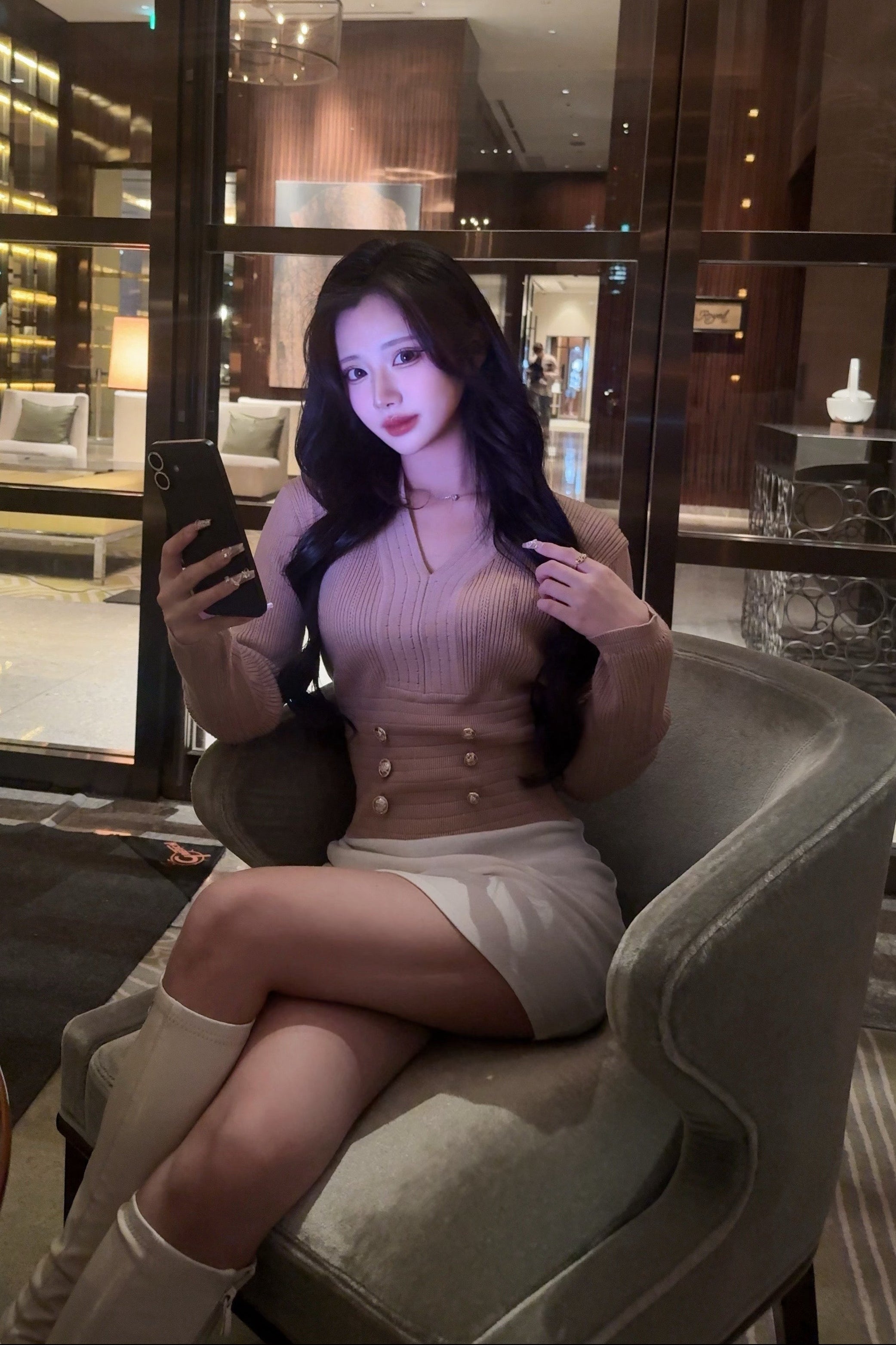 シルエットリブトップス KR13854