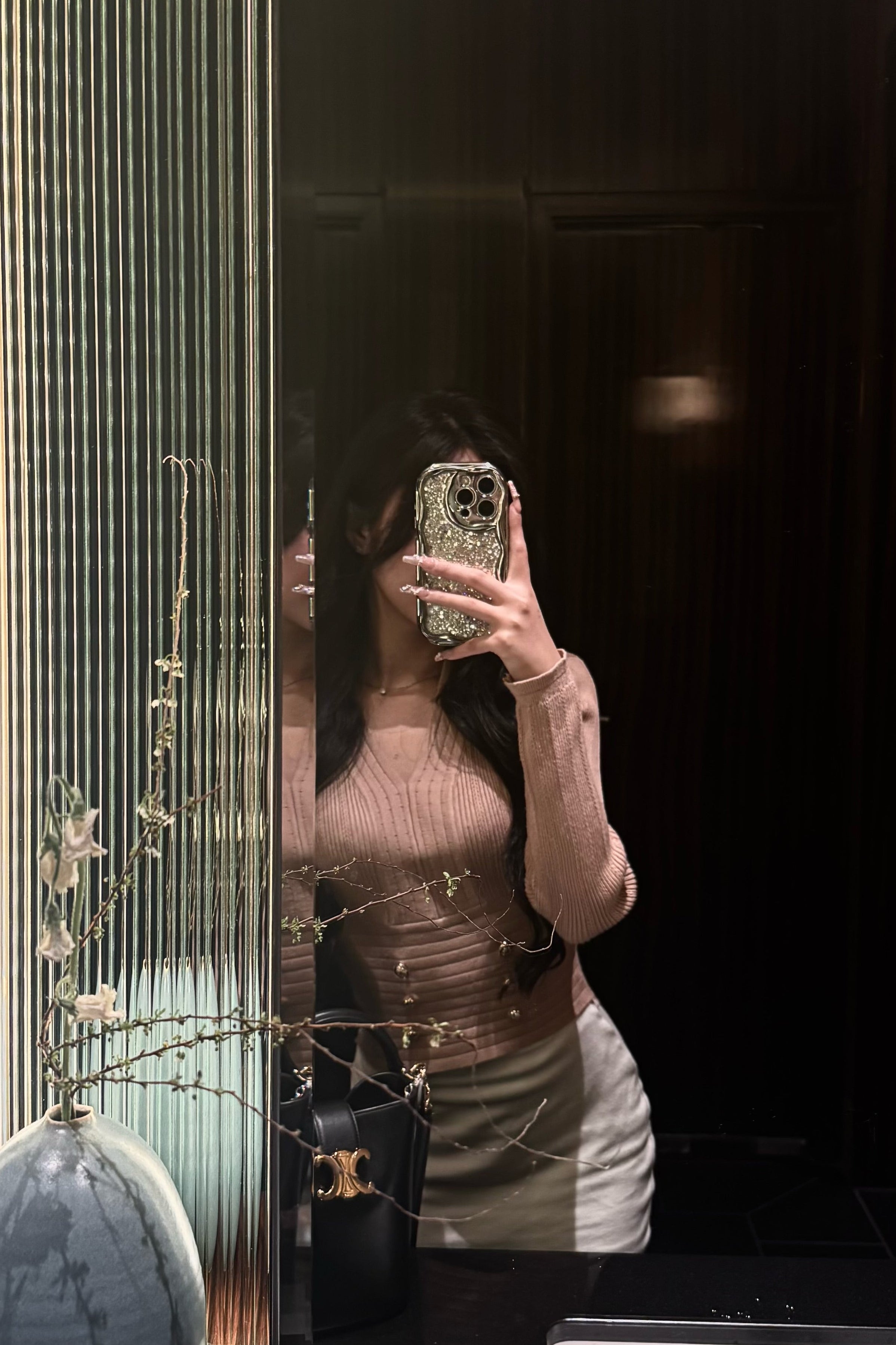 シルエットリブトップス KR13854