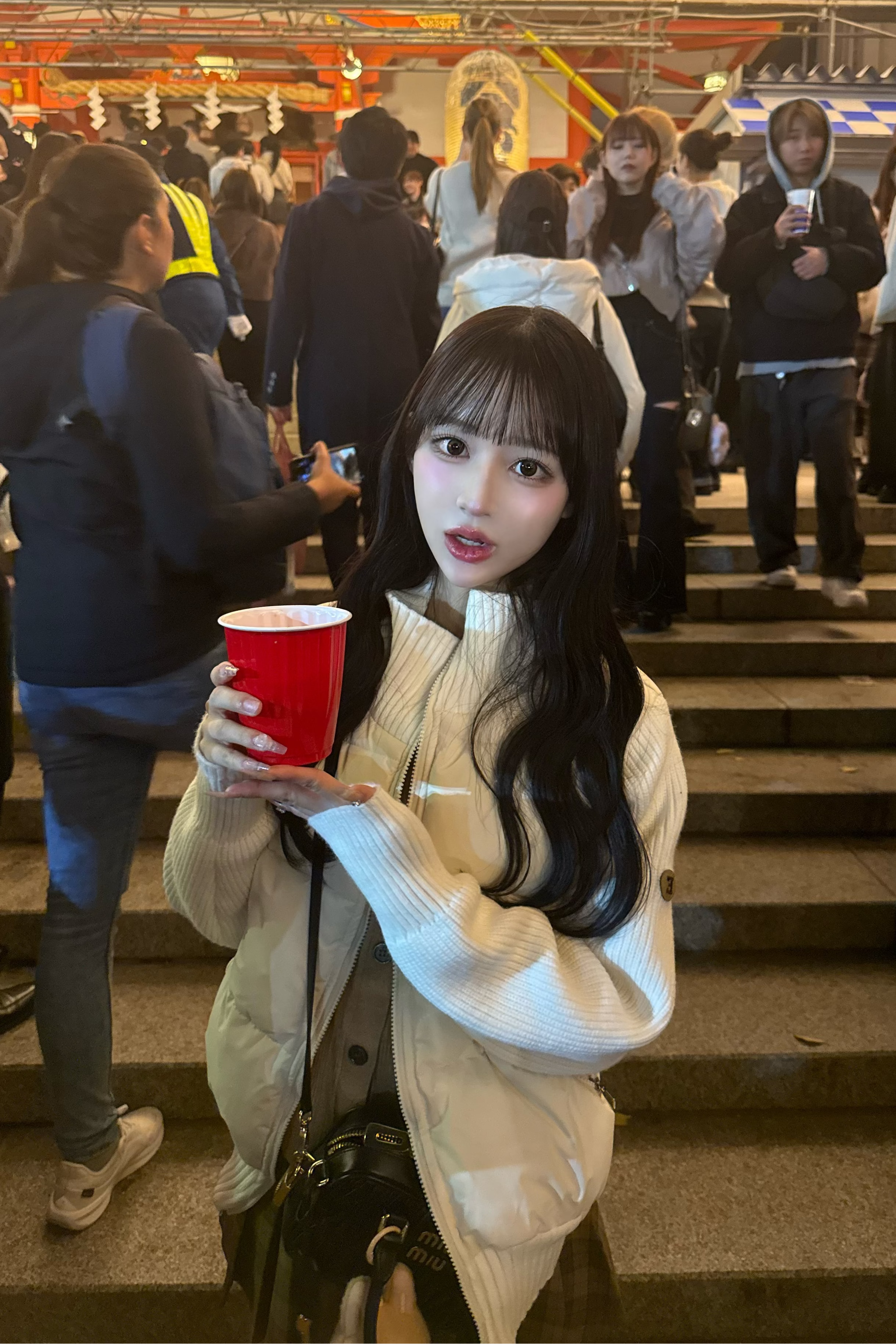 ハイネックリブダウンジャケット KR30269