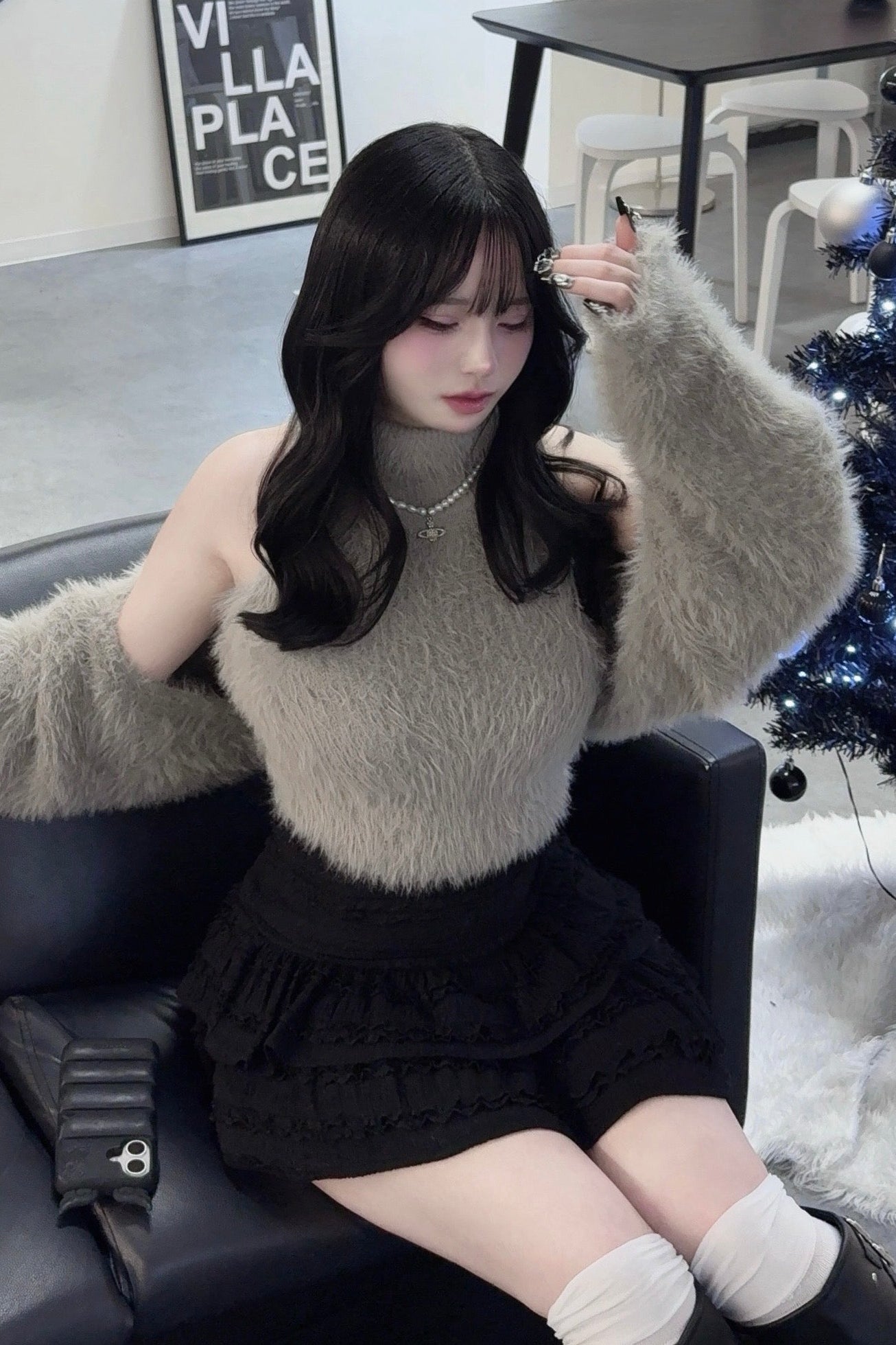 フェザーカーディガンセット KR13629