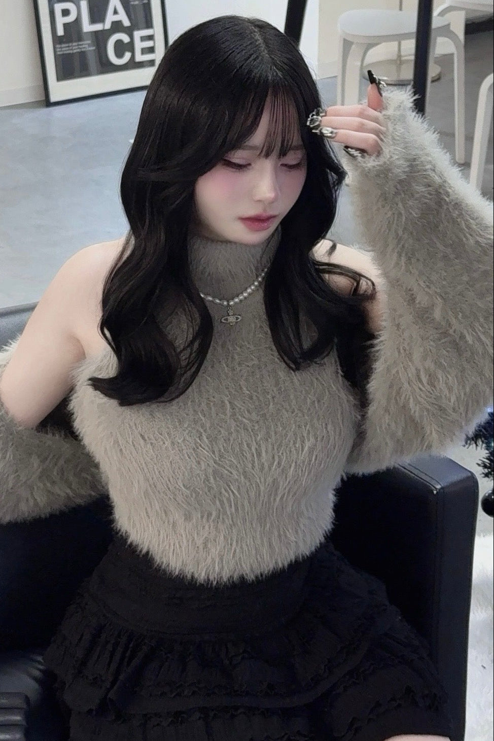 フェザーカーディガンセット KR13629