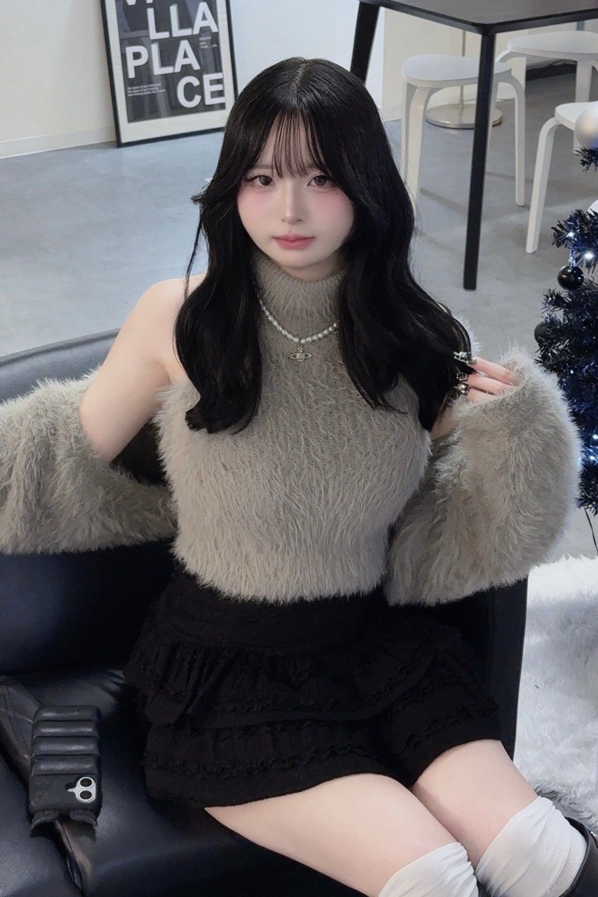 フェザーカーディガンセット KR13629