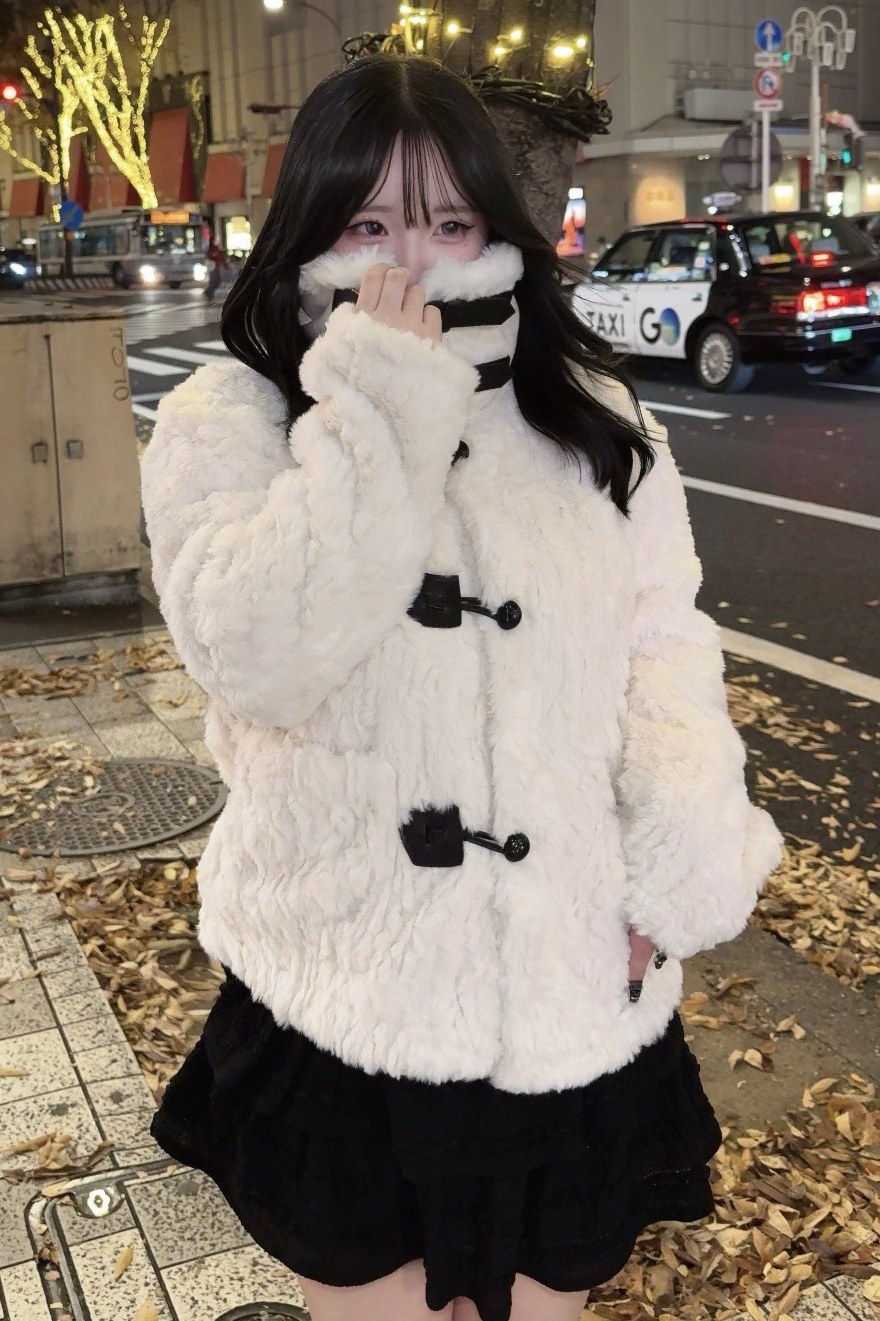 【氷ちゃんさん専用】CADTNE ホワイトファーコート ダッフルファーコート KR30169