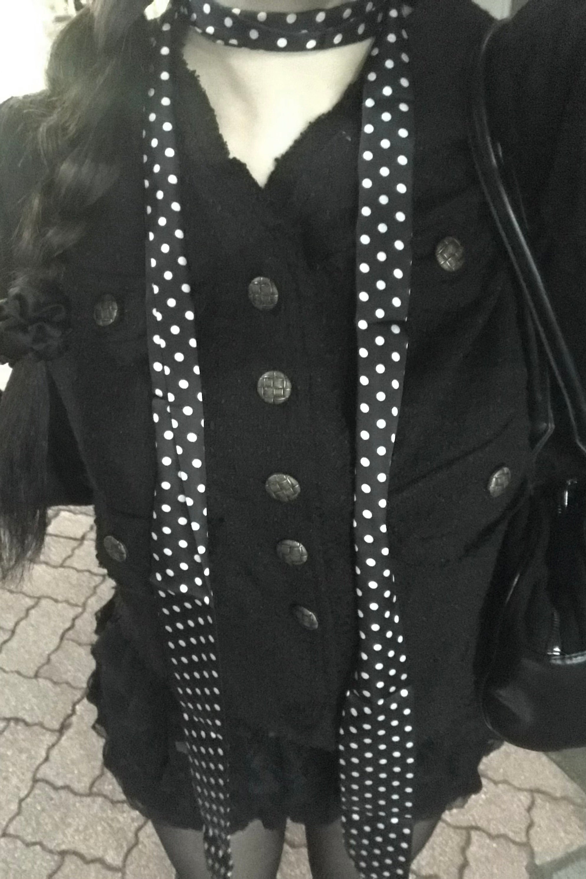 ノーカラーフリンジツイードジャケット KR30081