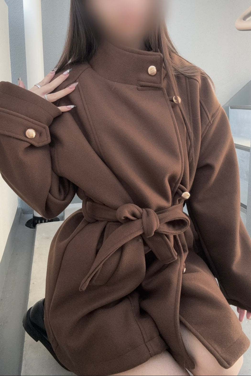 ベルトロングミドルコート KR30193