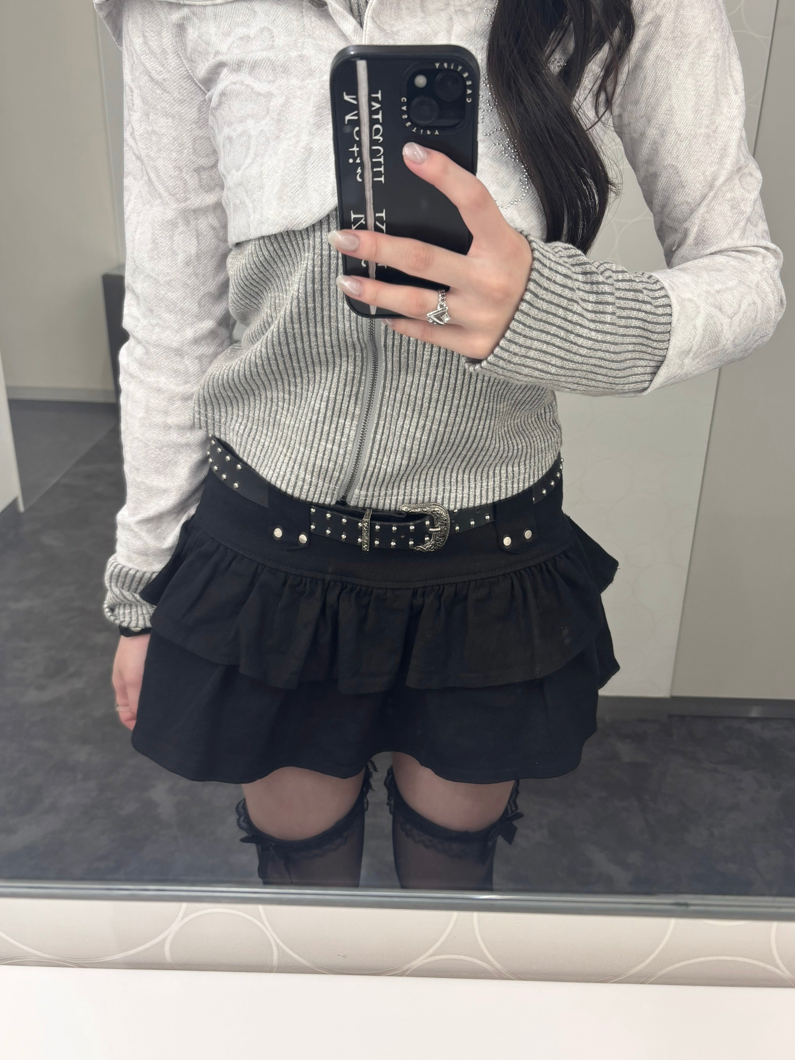 ウエストデザインティアードスカートKR13544