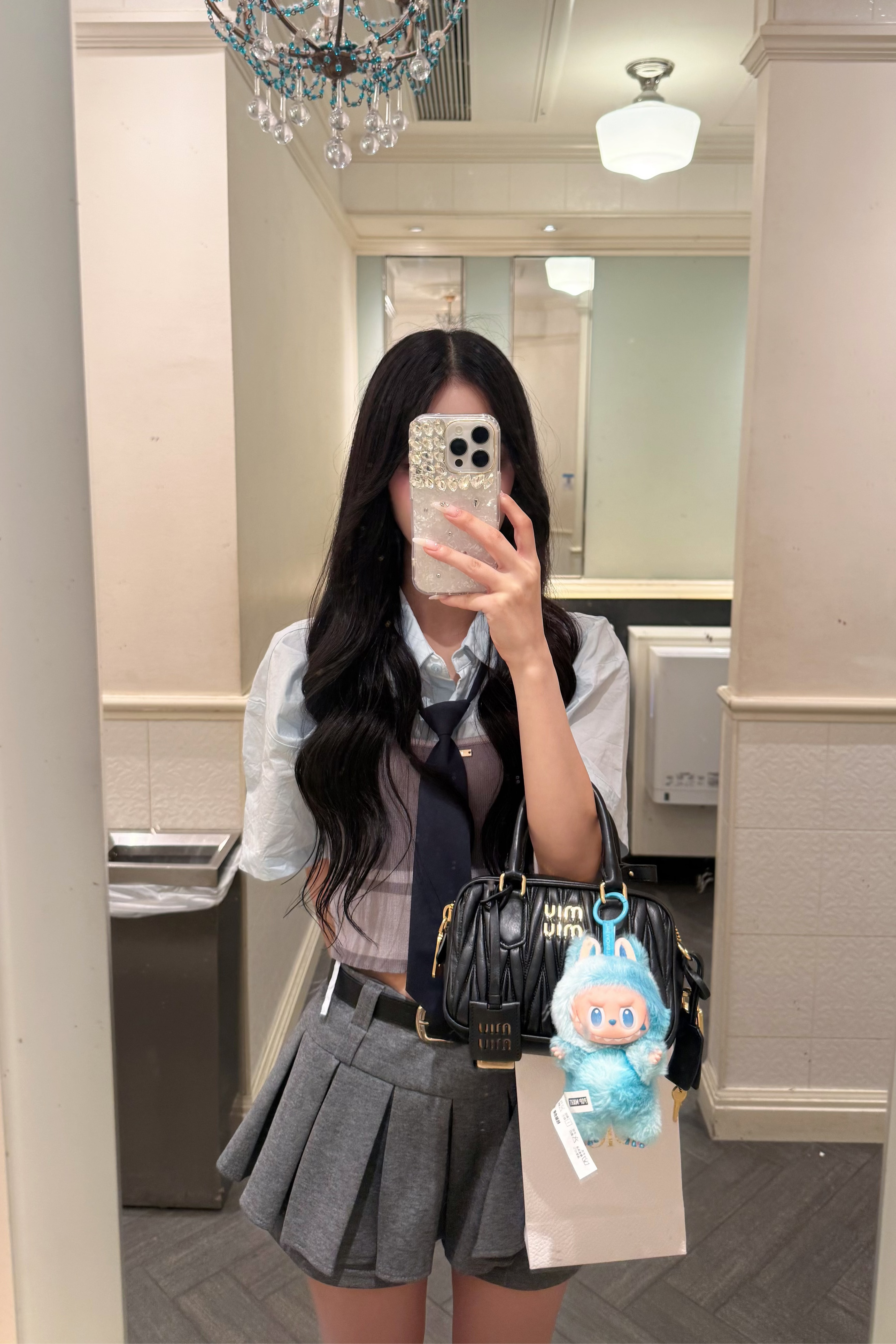 ボックスプリーツデザインスカート KR10190