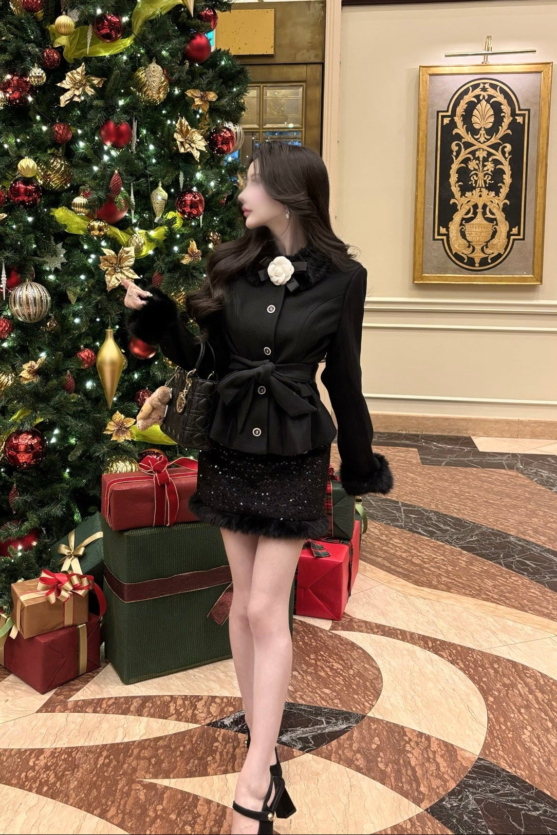 ラグジュアリーファーセットアップ KR30083